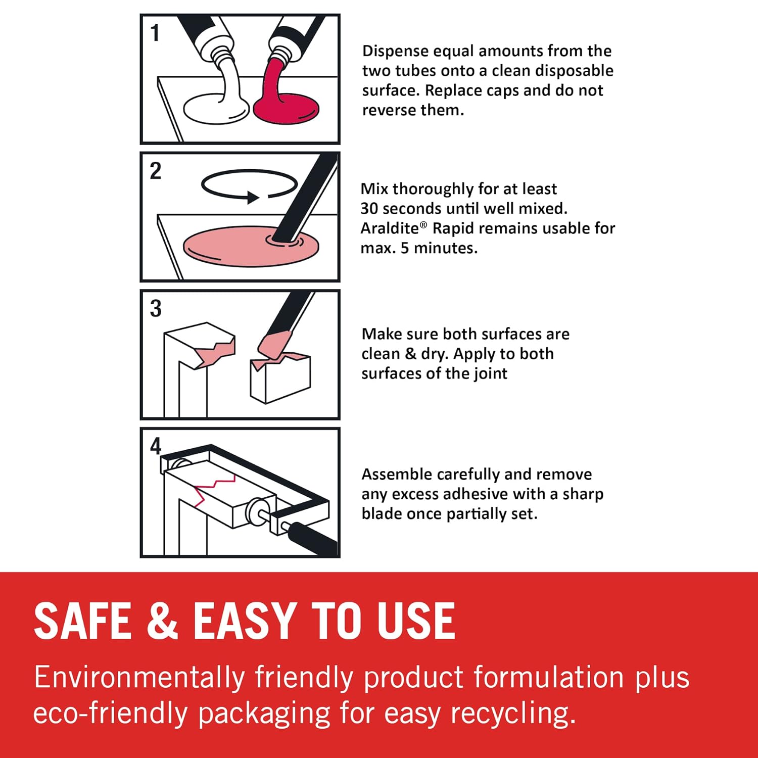 Araldite ARA-400005 Professional 2-Part Rapid Translucent Adhesive