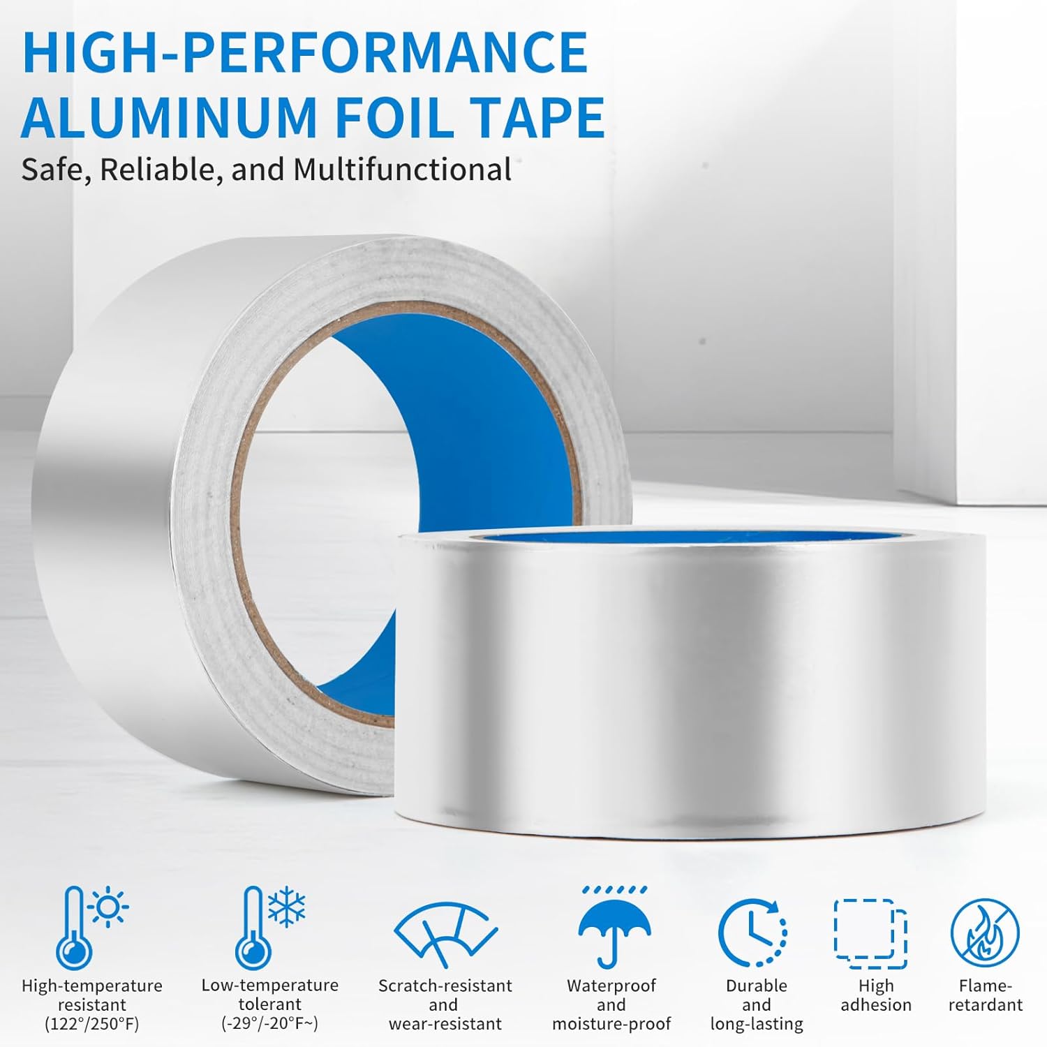 Thicker Silver Aluminum Foil Tape for Ductwork