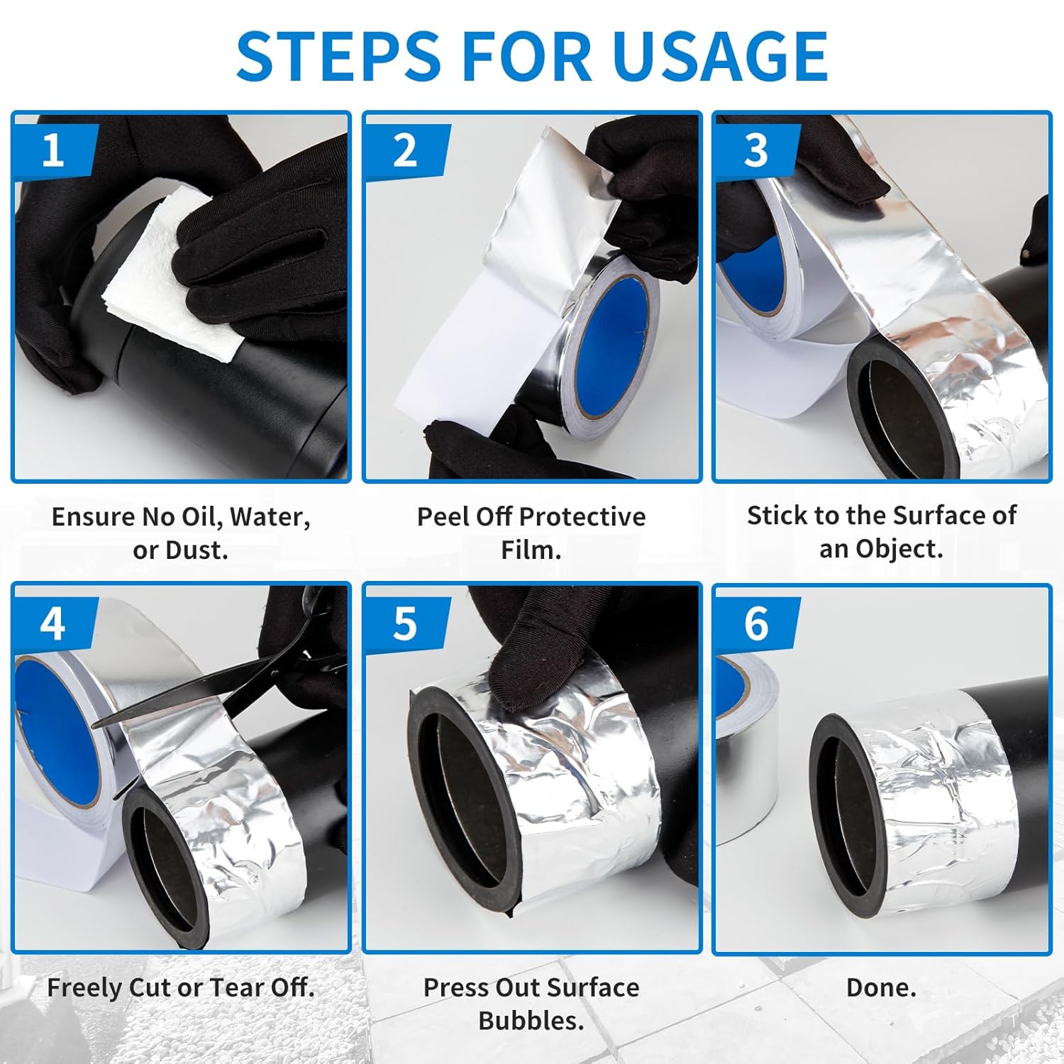 Thicker Silver Aluminum Foil Tape for Ductwork