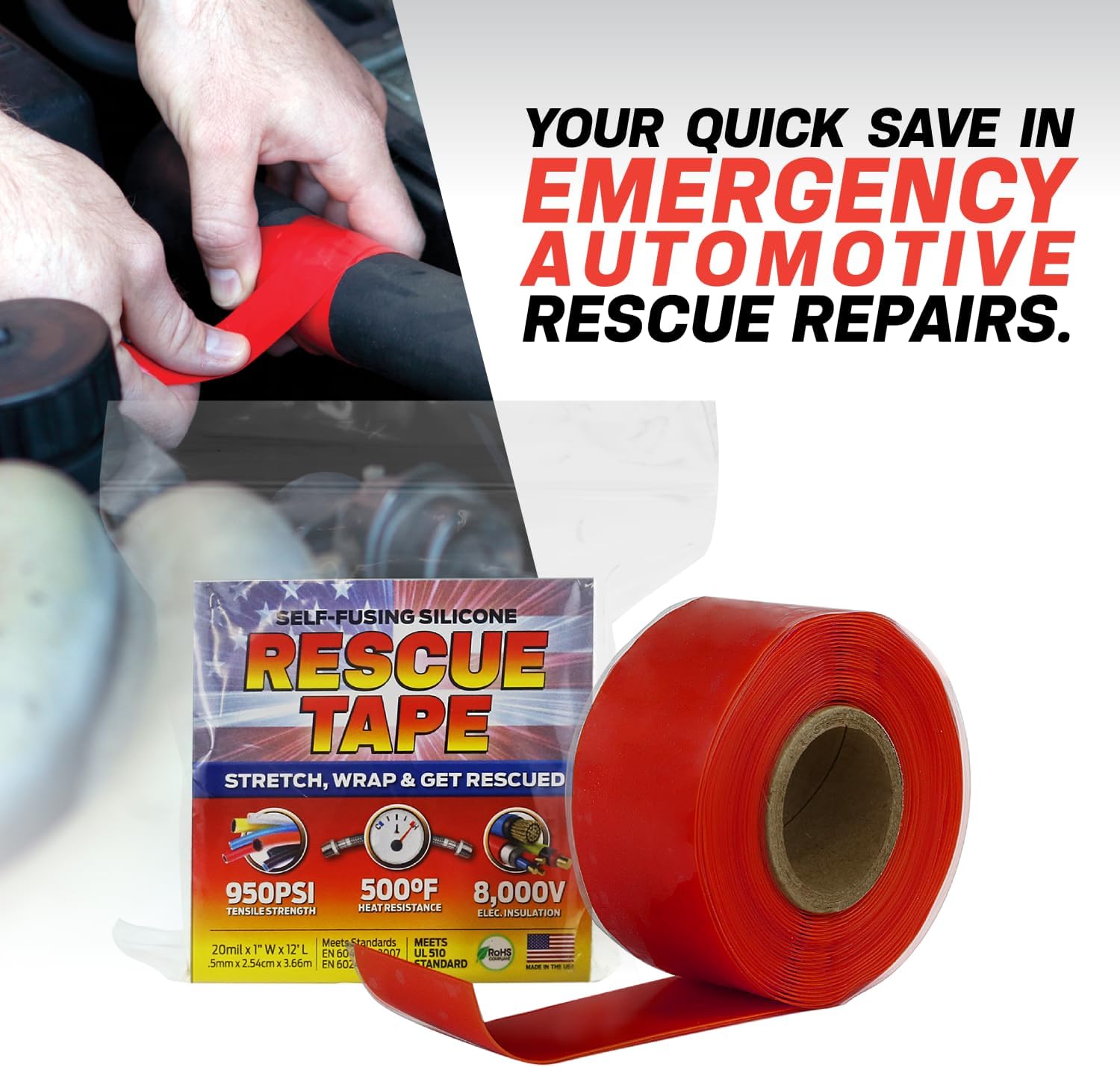 Rescue Tape by Bond It Silicone for Emergency Use