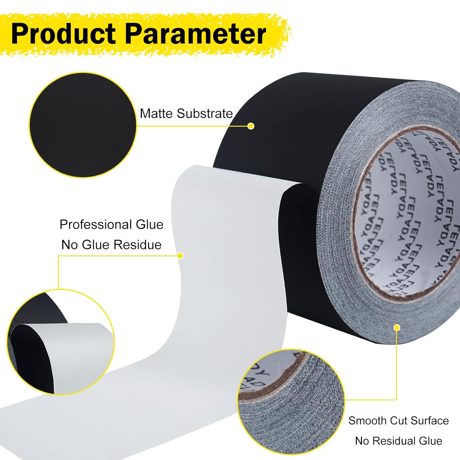 Gaffer Tape 3 Black Matte
