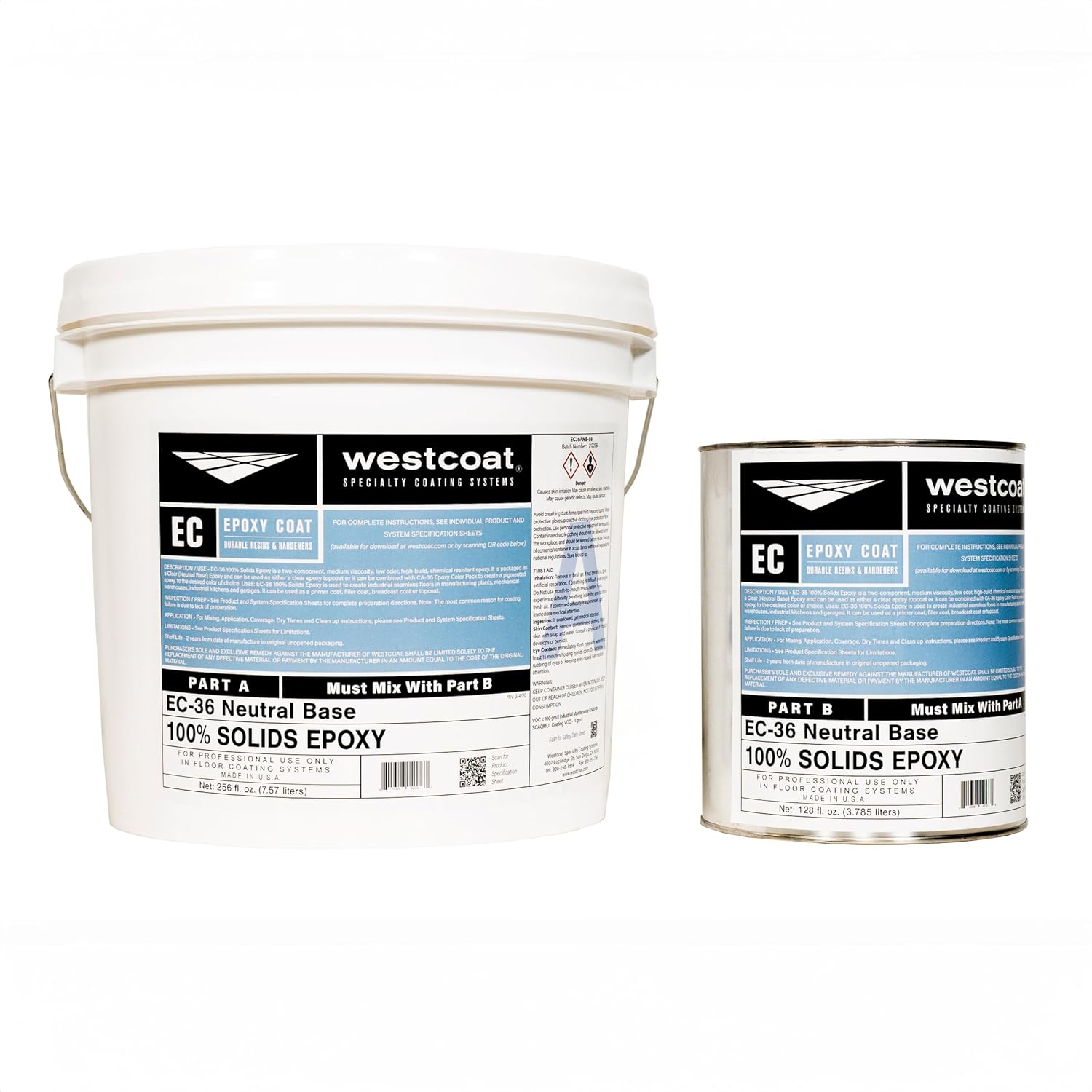 Perfect for Sealed Floors - Westcoat EC-36 Epoxy