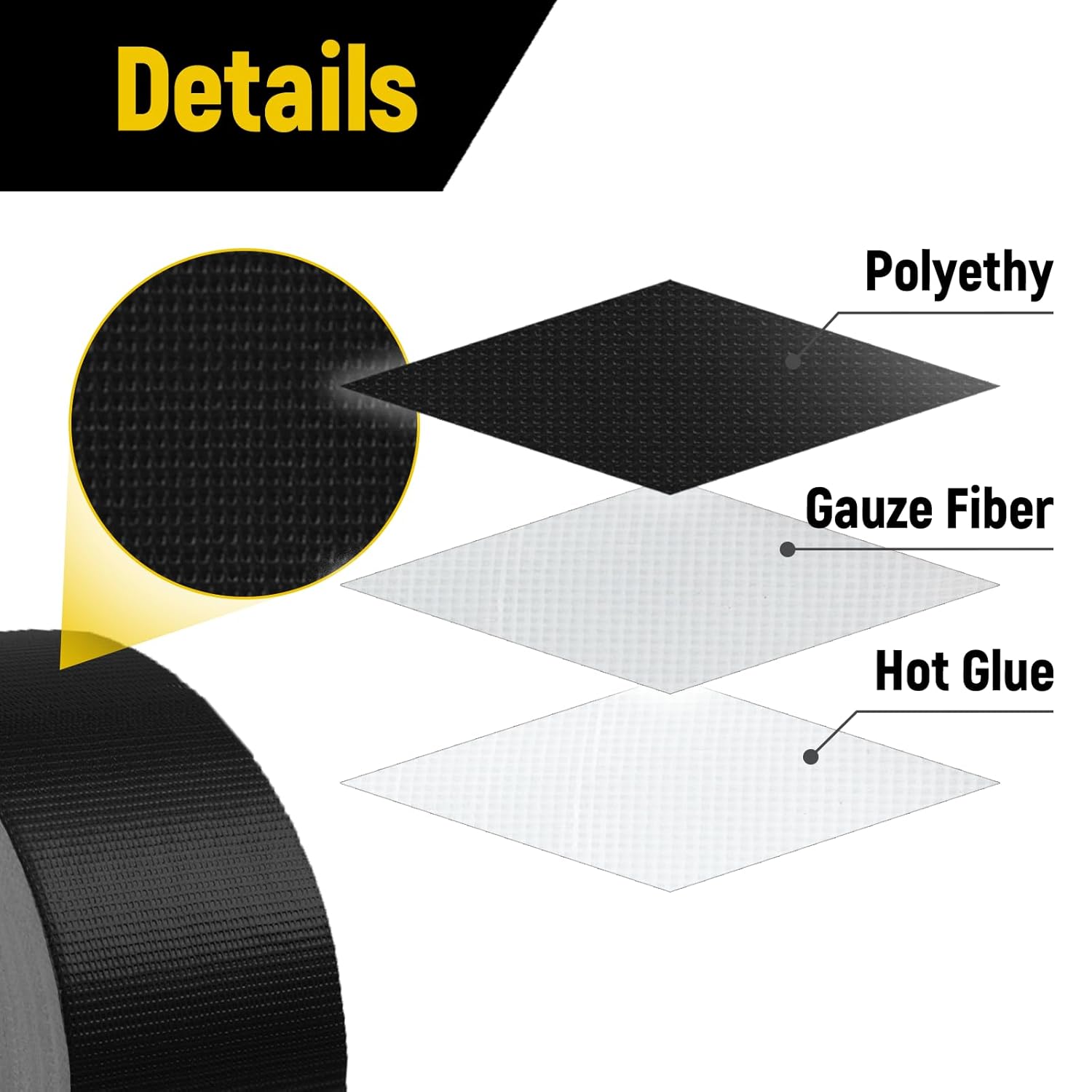 Durable Black Duct Tape for Heavy-duty Uses