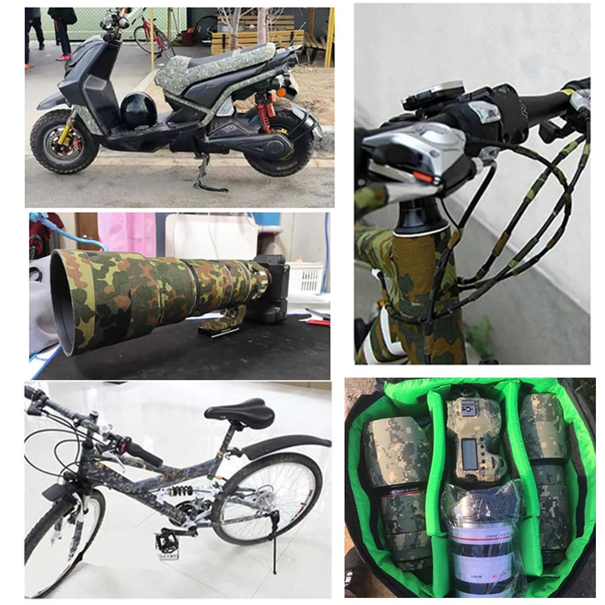 Durable Self-Adhesive Protective Camouflage Duct Tape for Outdoor Use