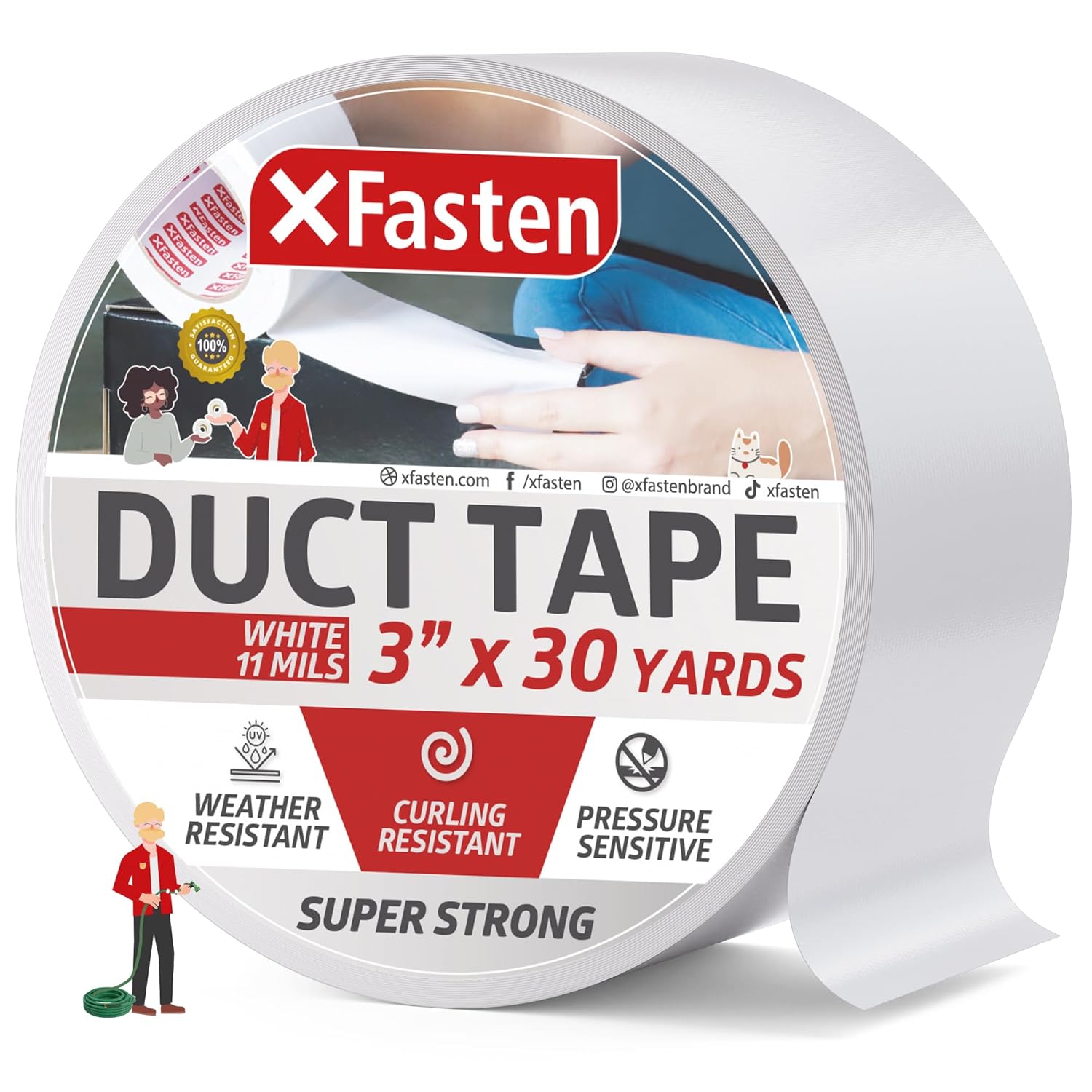 Durable 3 x 30 Yards Duct Tape for Home Industrial Use