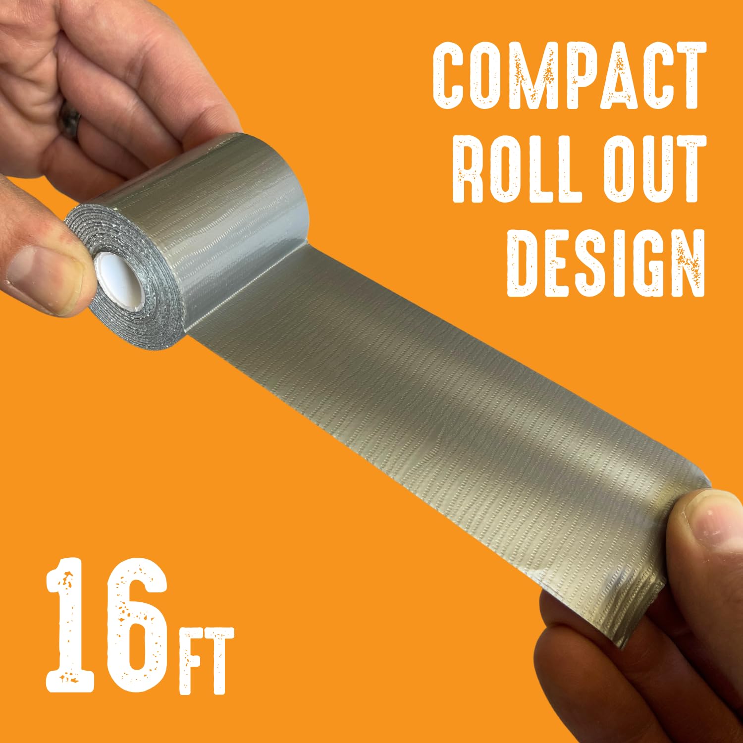 Compact Duct Tape 2x16ft Silver