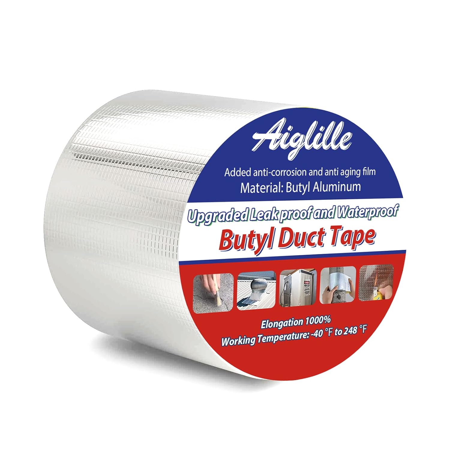 Aiglille Waterproof Butyl Tape 4 x 16 for leaks and RV repairs