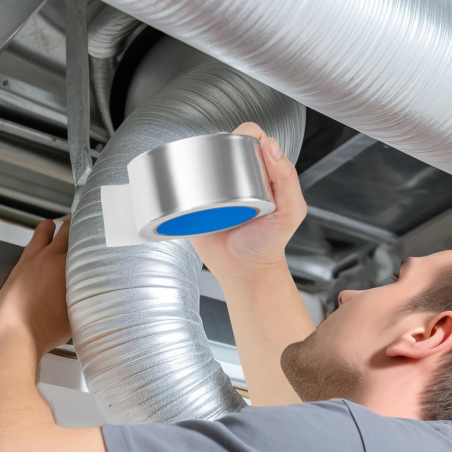 Thicker Silver Aluminum Foil Tape for Ductwork
