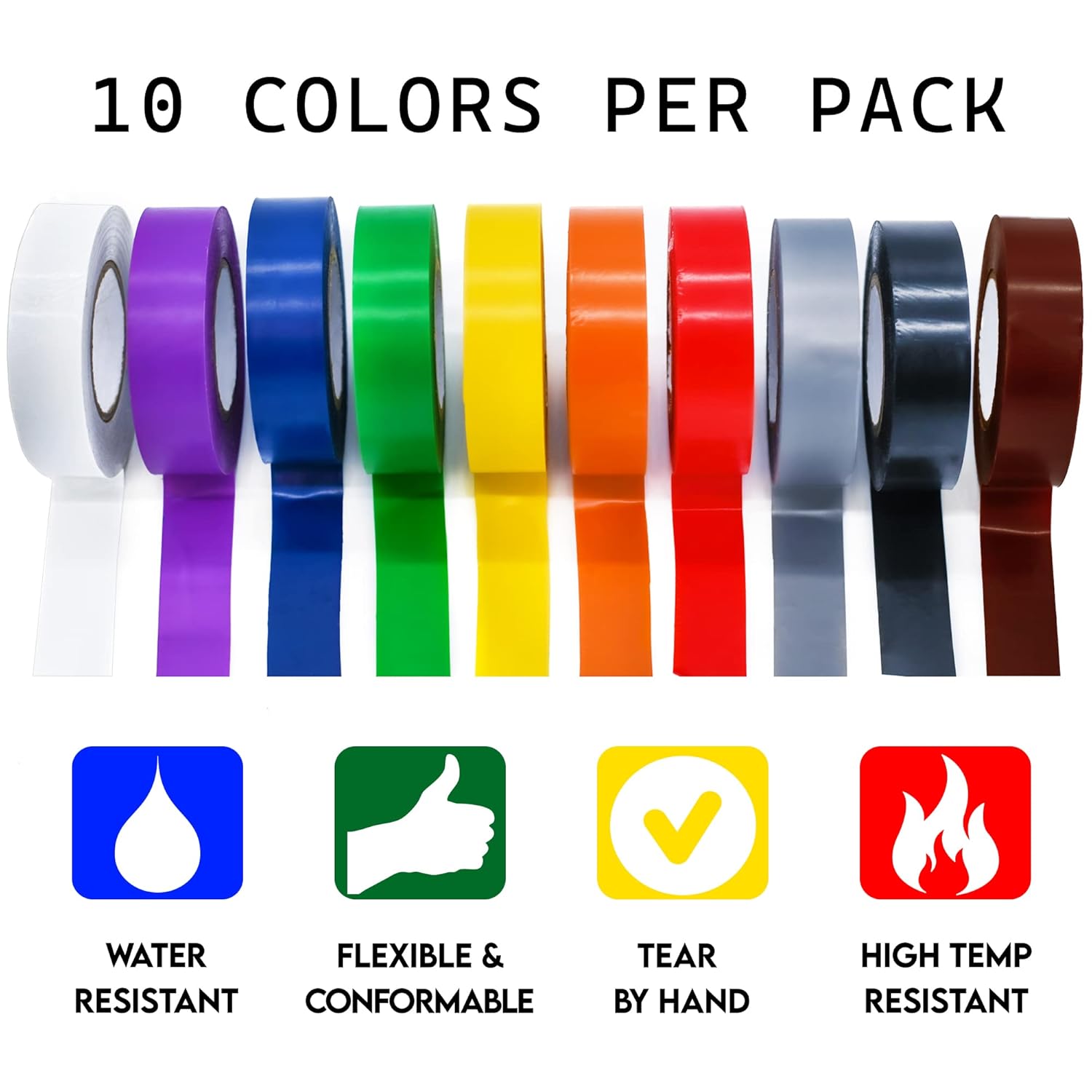 Color-coded electrical tape