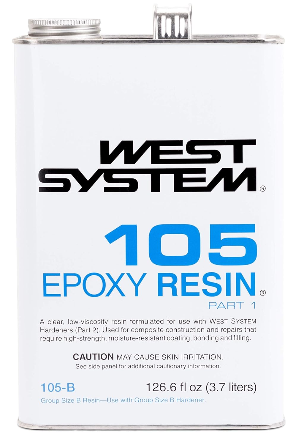 WEST SYSTEM 105B Resin with 205B Hardener and 300 Mini Pumps 3-Pack