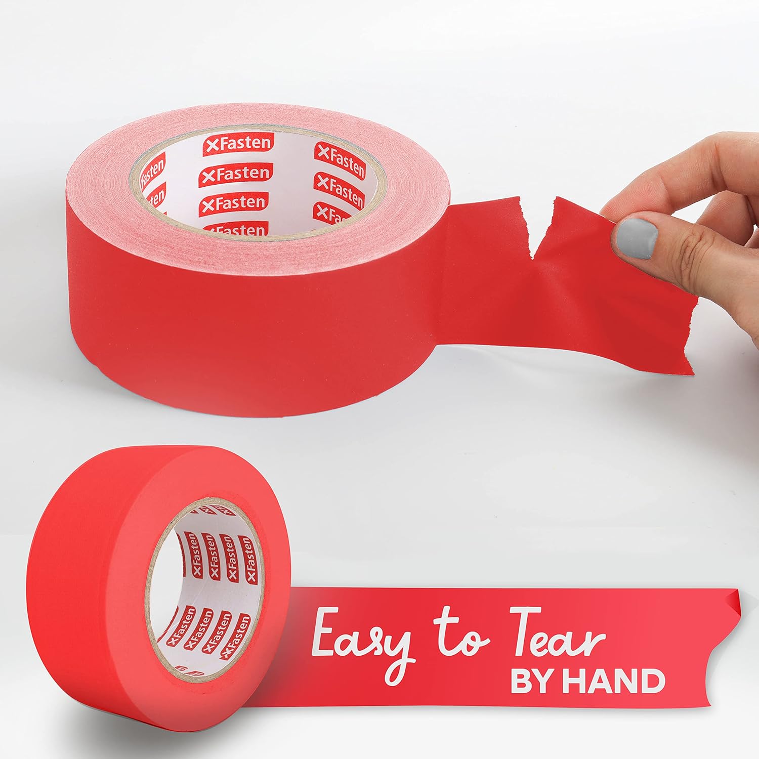 XFasten Red Gaffers Tape - Easy to Use Durable