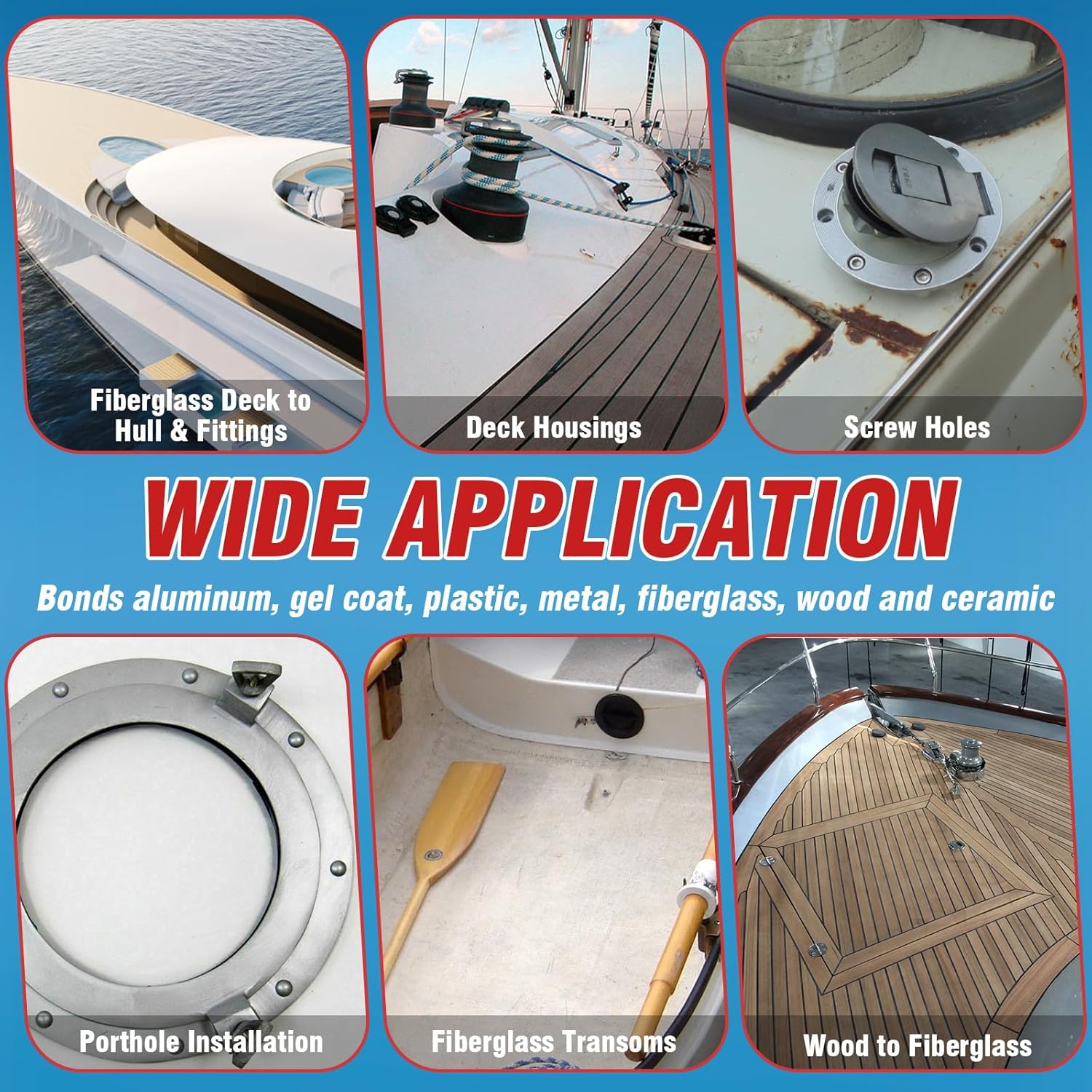 Bondtech Marine Sealant High-Strength White Adhesive