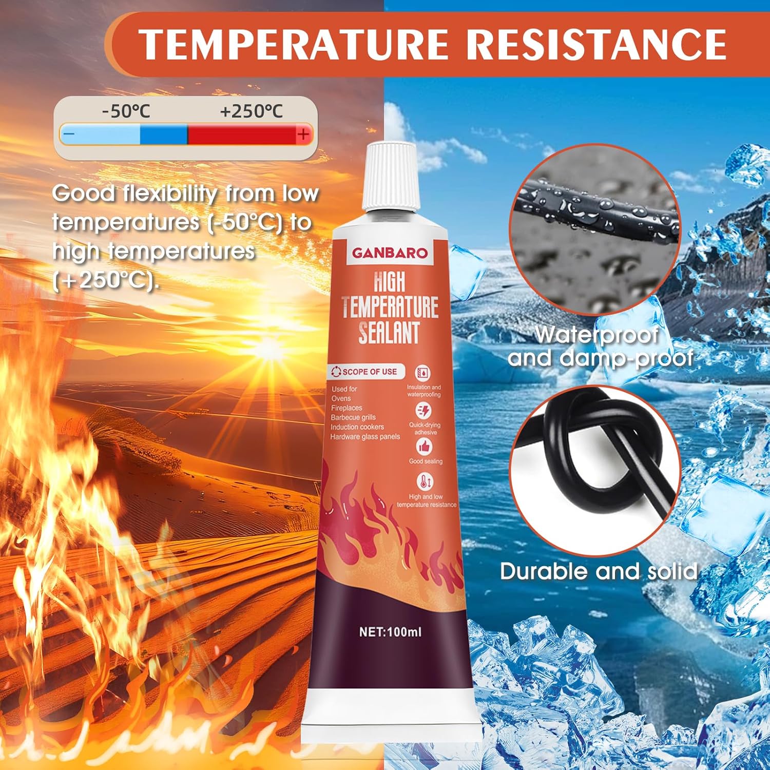 Safe High-Temperature Silicone Adhesive for Cooking More