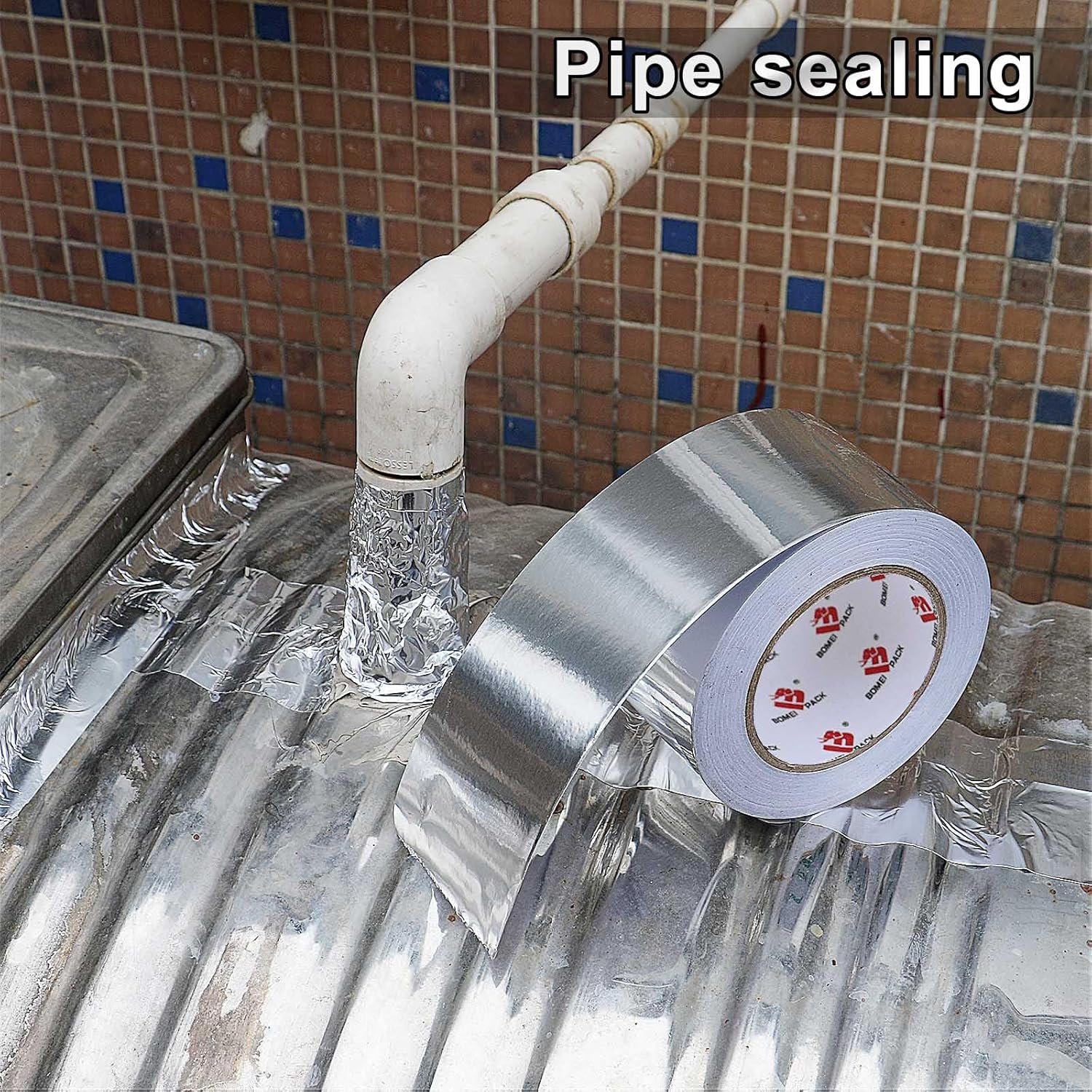 Durable 3-Inch Aluminum Duct Tape for Sealing Patching