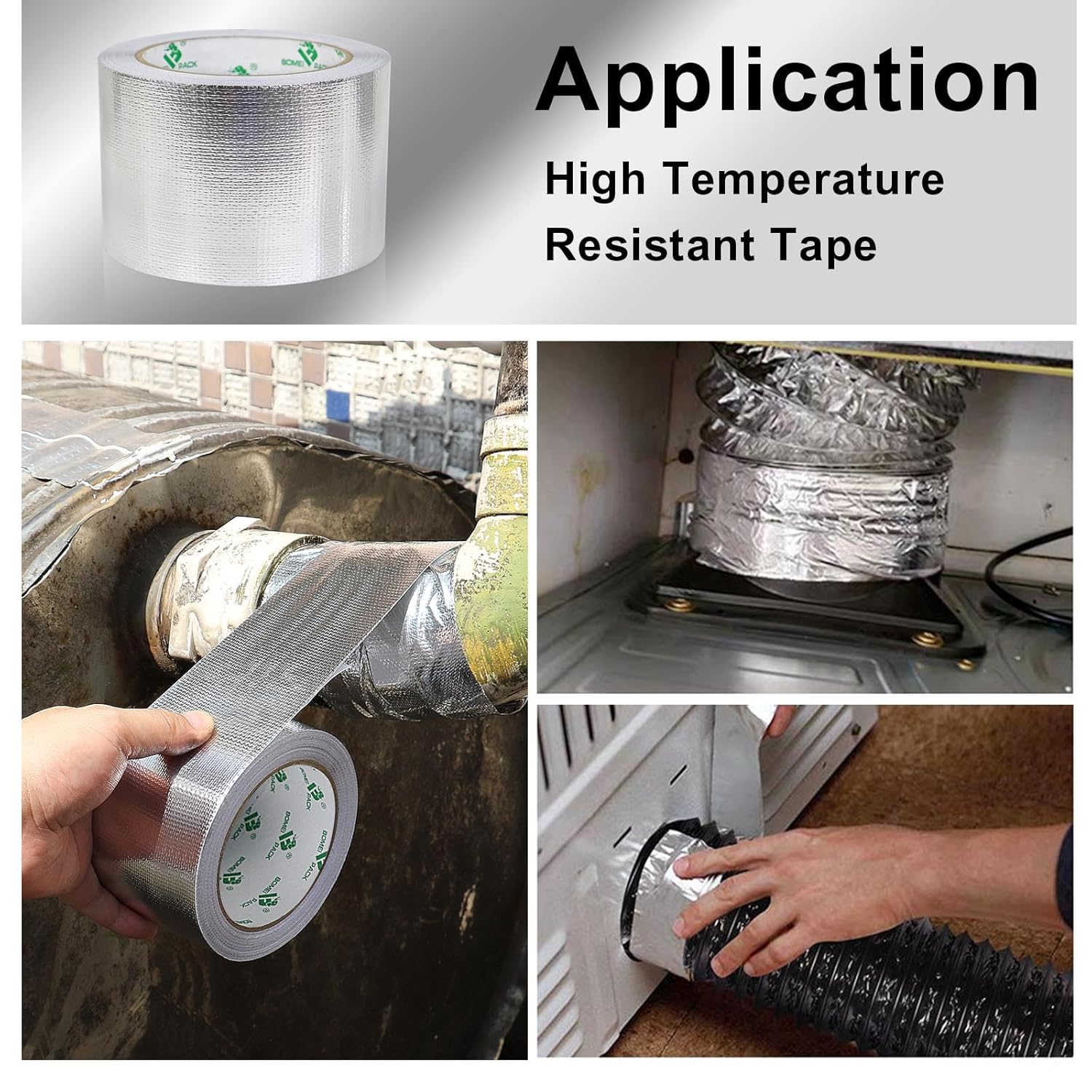 BOMEI PACK Heat Shield Tape 3 x 66ft for Thermal Protection