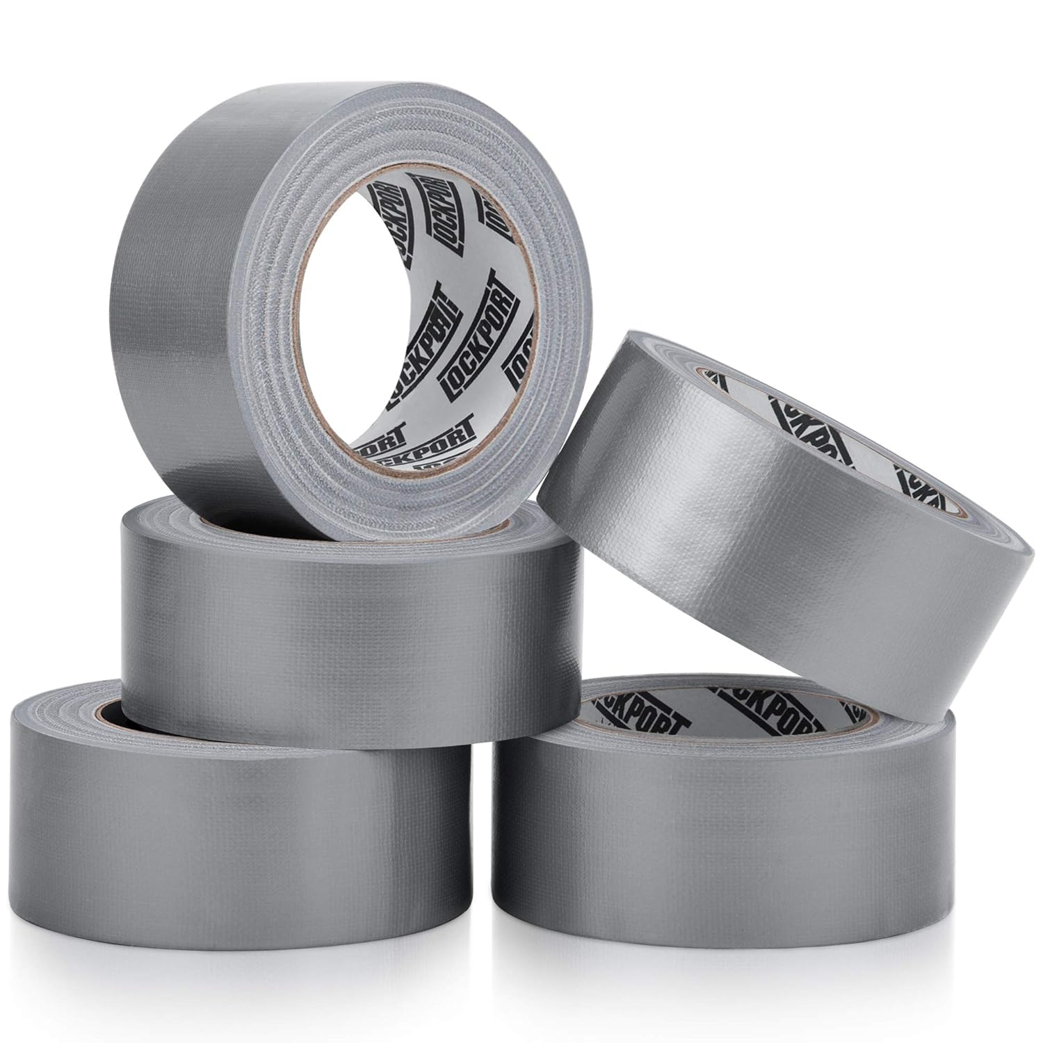 Lockport 5-Pack Duct Tape Heavy Duty Silver No Residue