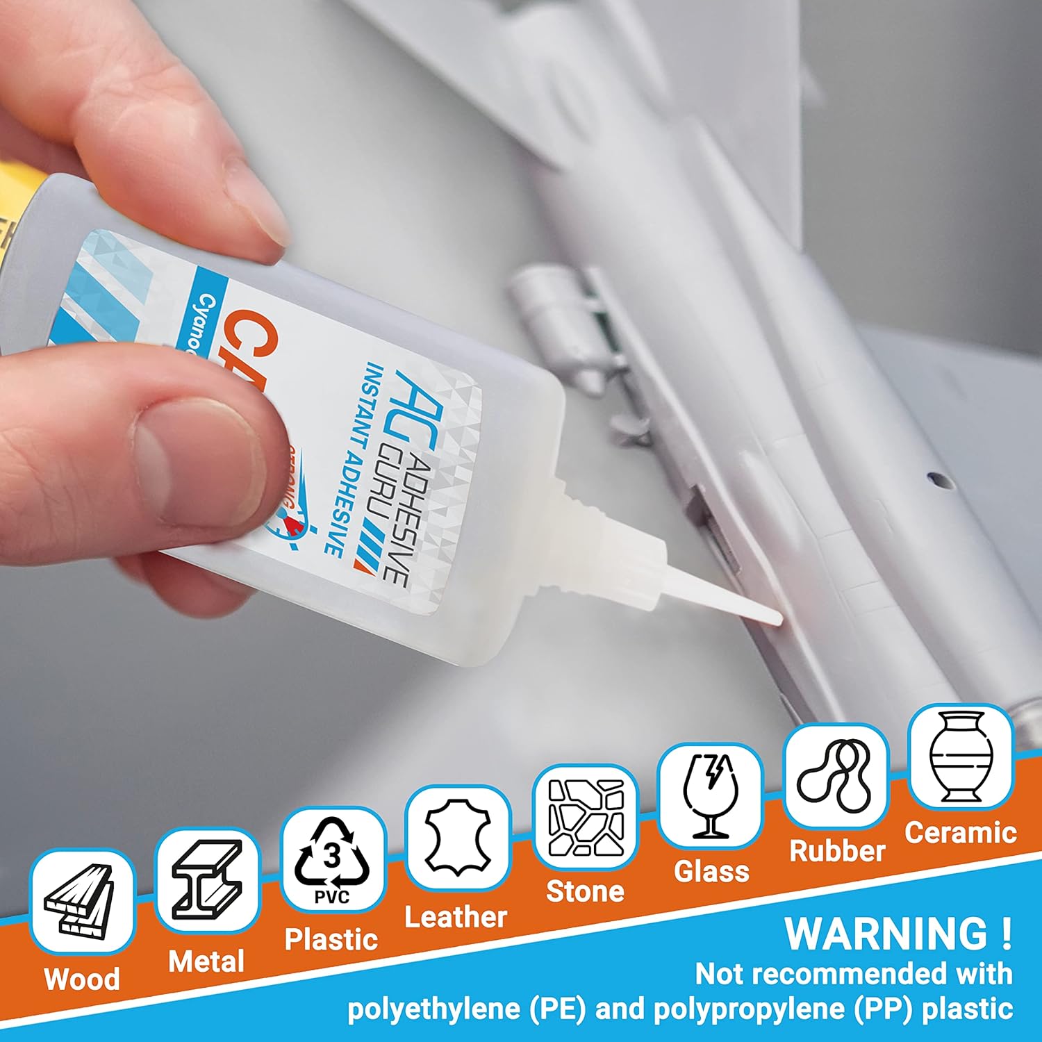 Adhesive Guru CA Glue Instant Woodworking Adhesion