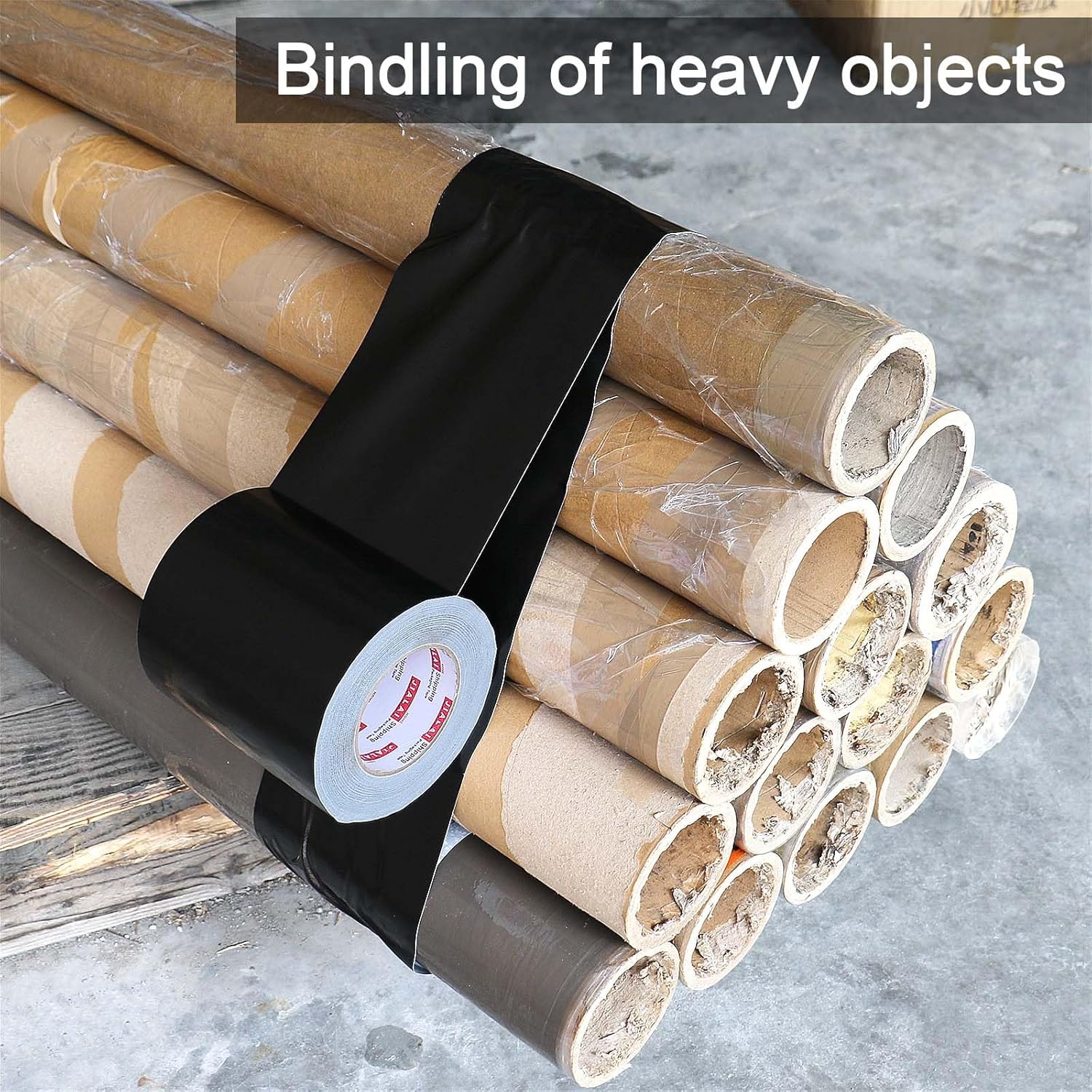 JIALAI HOME Heavy-Duty Black Duct Tape for Home Crafts