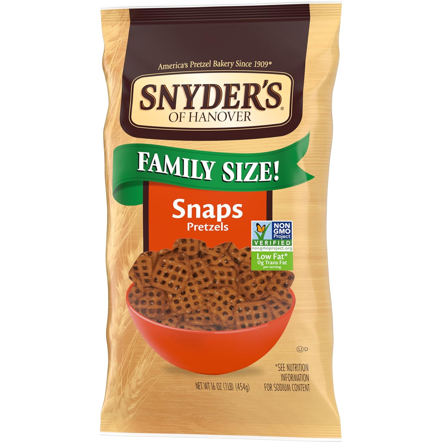 Snyders of Hanover Pretzel Snaps - Family Size