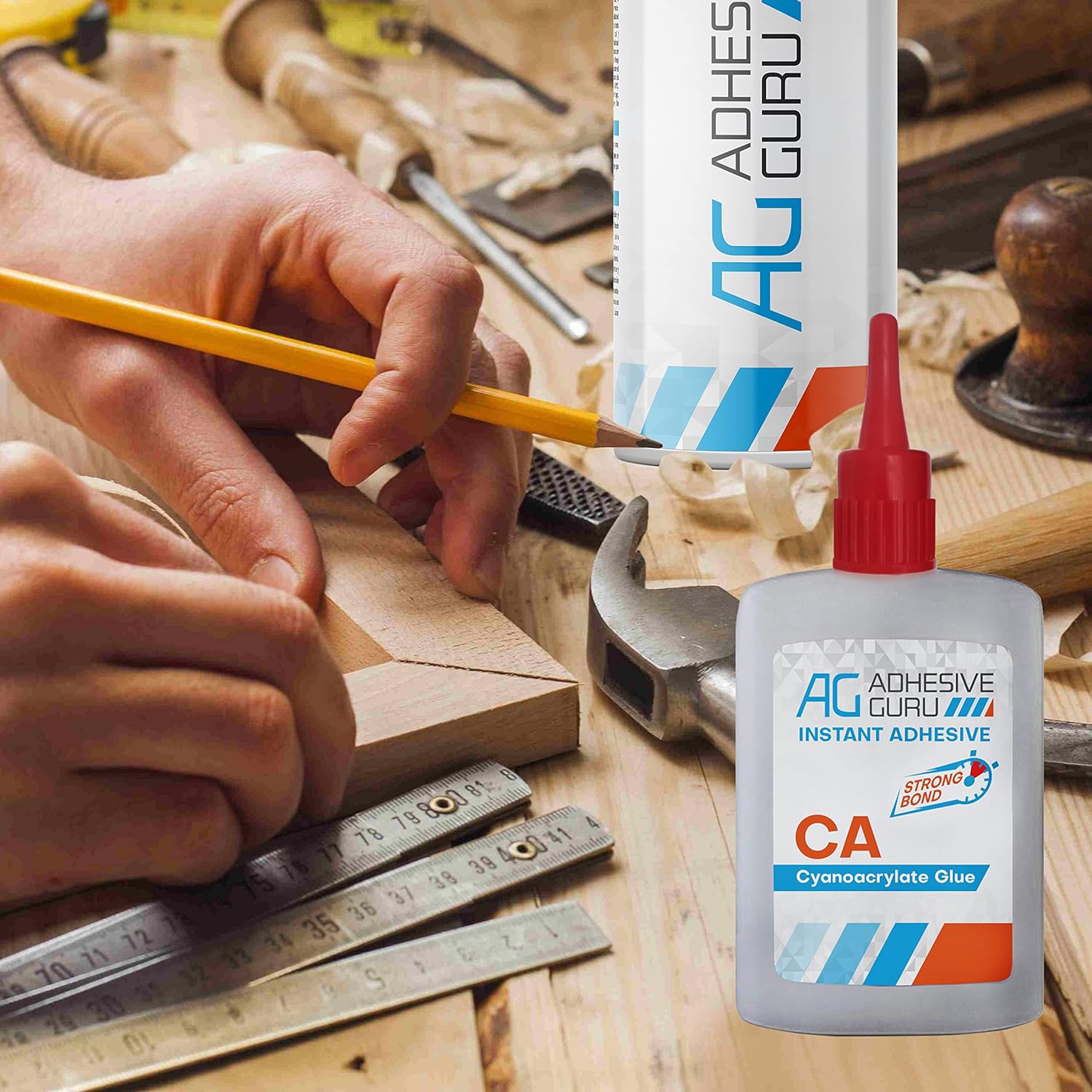 Adhesive Guru CA Glue Instant Woodworking Adhesion