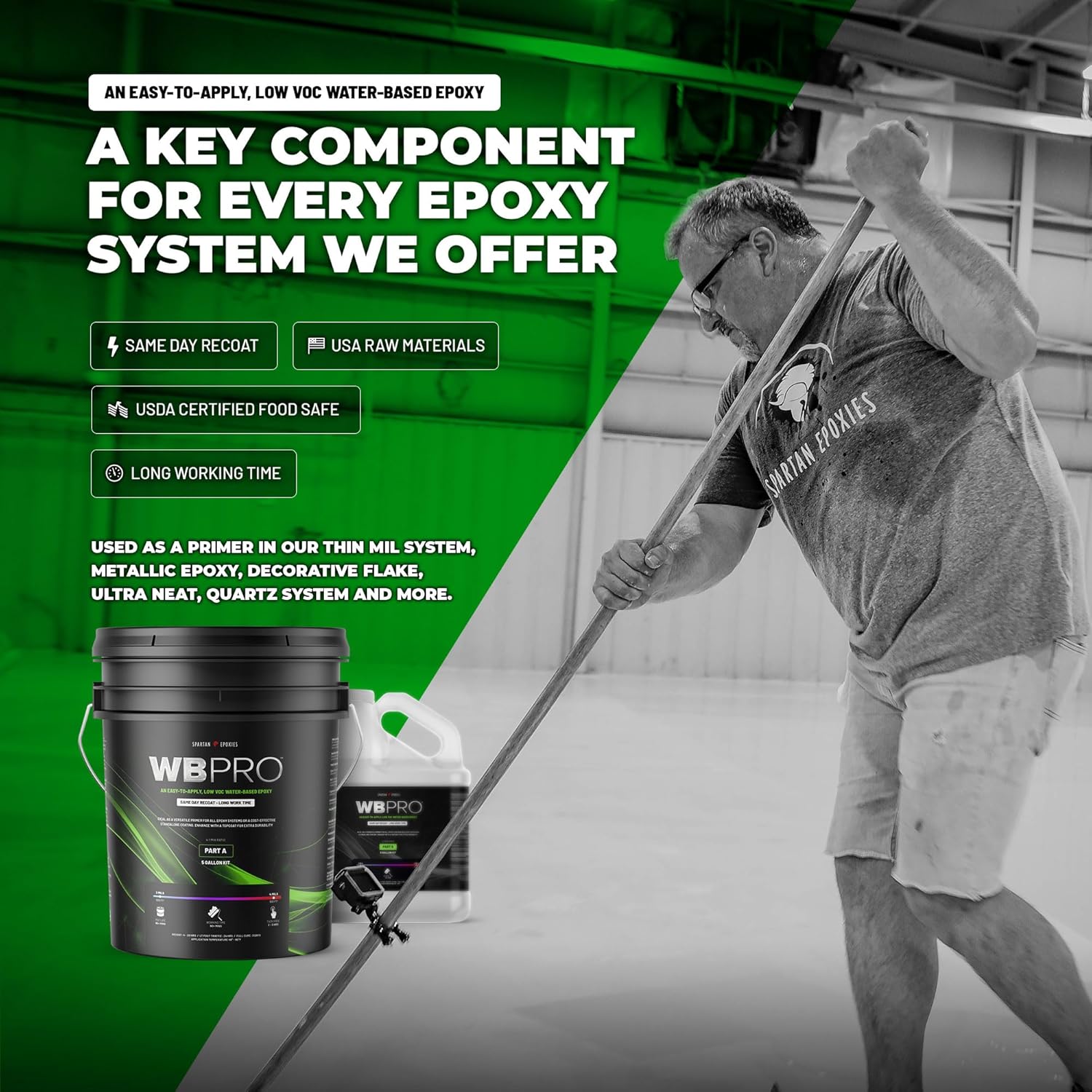 Low VOC Water-Based Epoxy for Concrete