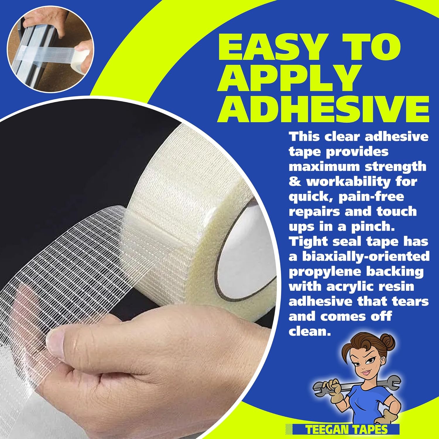Gaffer Power Clear Filament Duct Tape