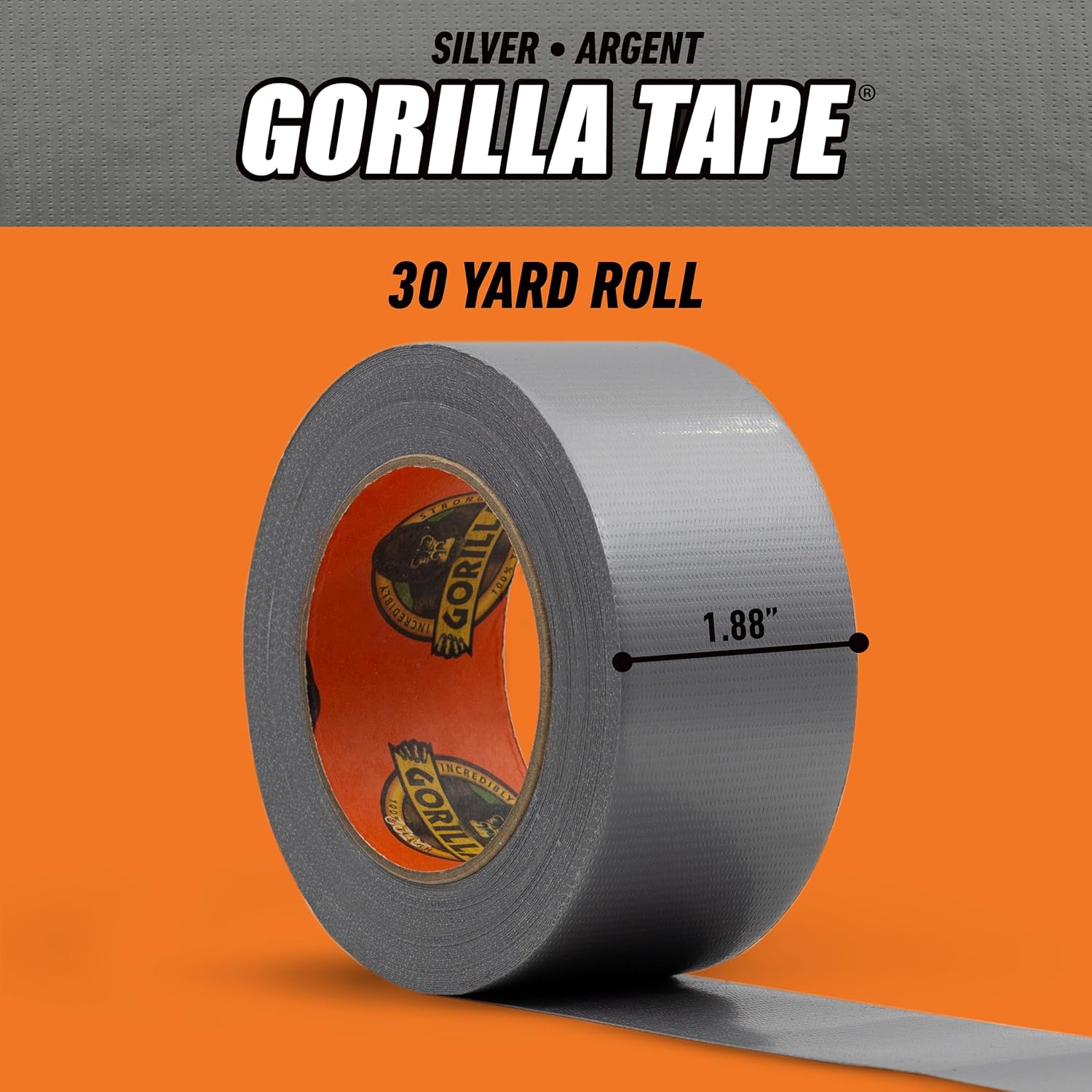 Gorilla Tape Duct Utility Tapes 188in x 30yd Pack of 1