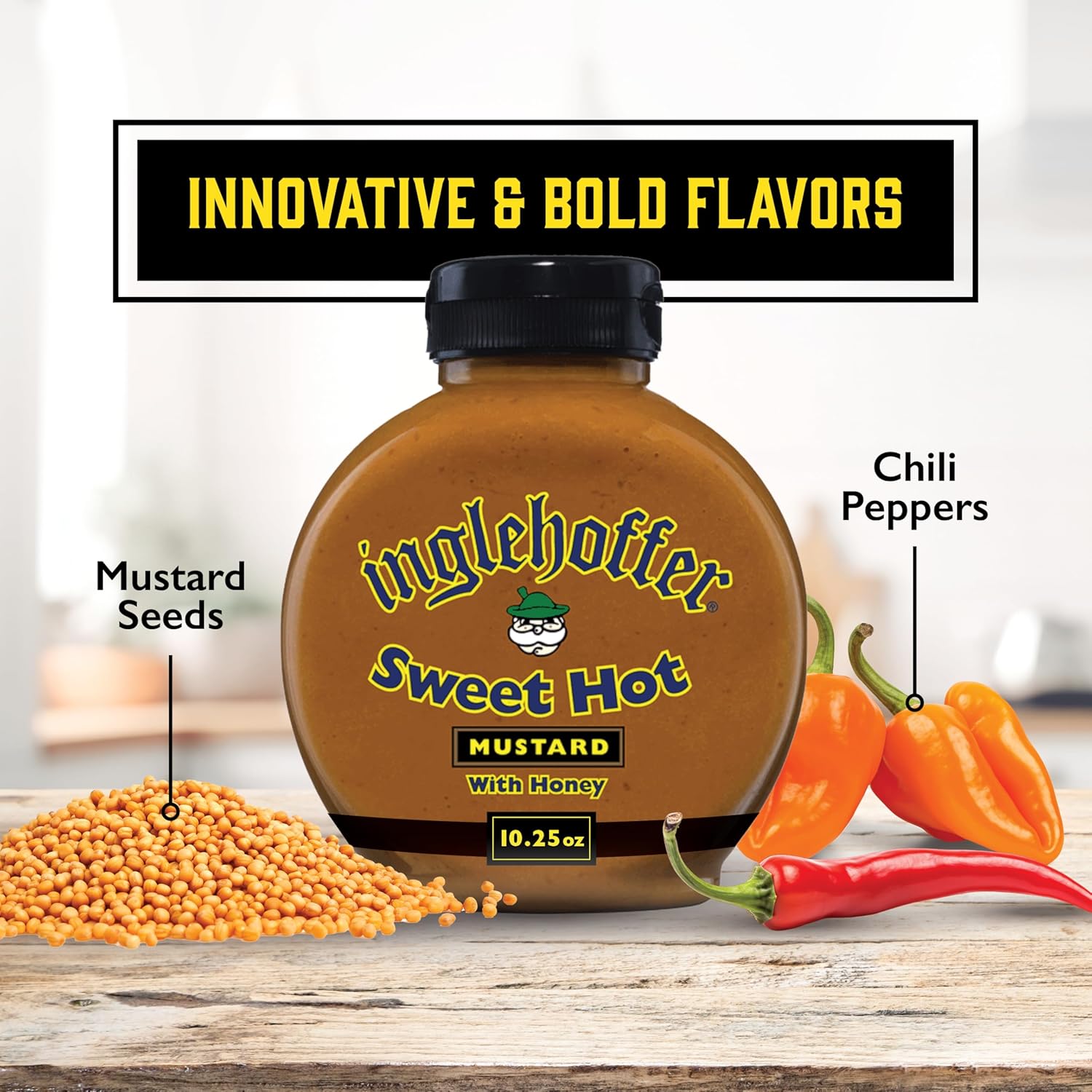 Sweet Spicy Hot Honey Mustard on Hand