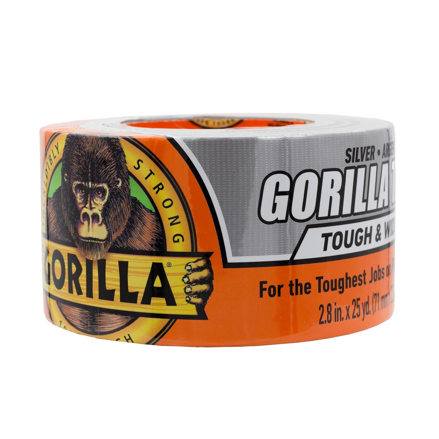Gorilla Tough Wide Duct Tape 288 x 25yd Silver
