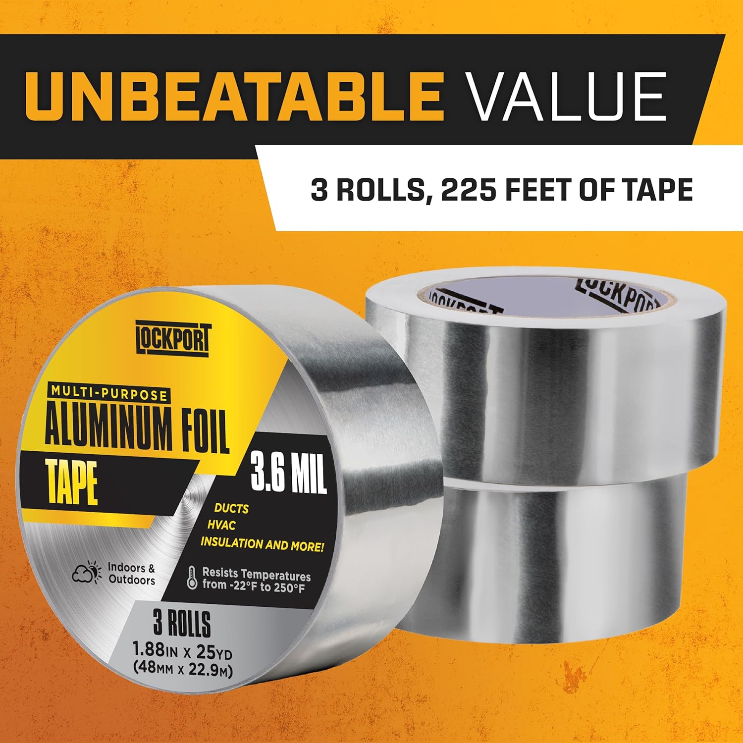 Professional-Grade Aluminum Foil Tape for HVAC Duct Sealing Repairs