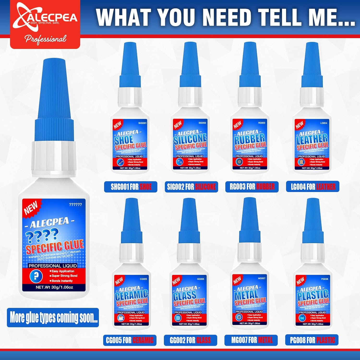 Ultimate Plastic Bond - 30g Set with 3 Nozzles for Quick Strong Adhesive