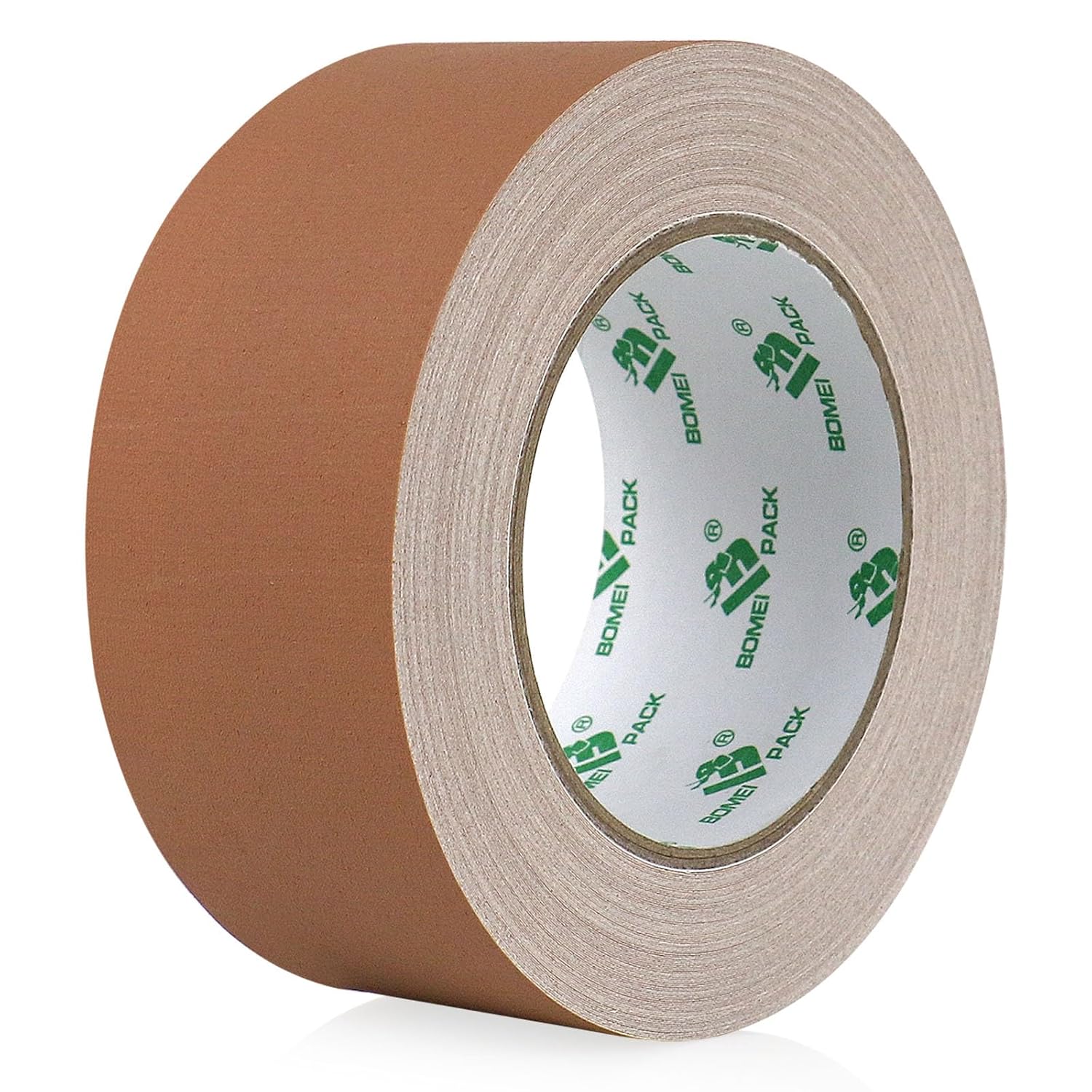 BOMEI PACK Non-Reflective Brown Gaffer Tape Self-Adhesive 2in x 30yds