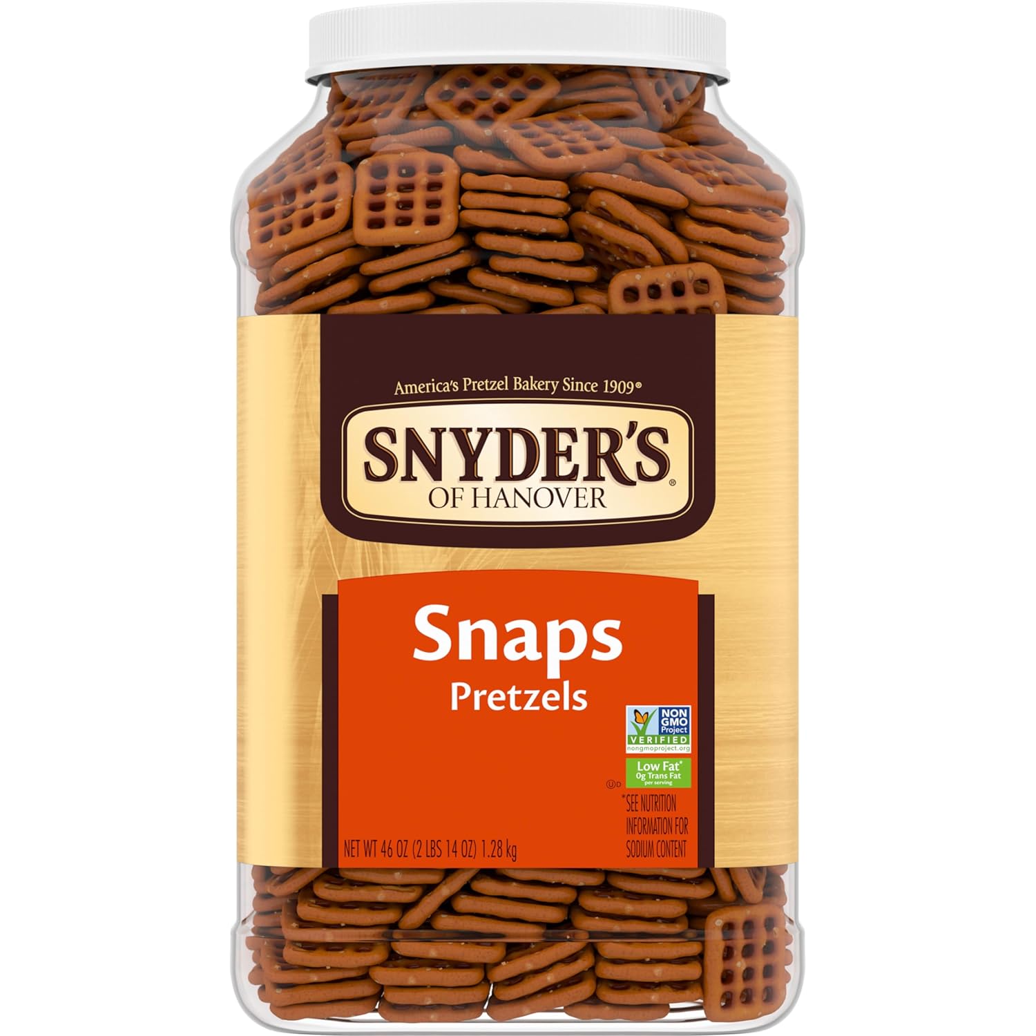 Snyders of Hanover Crunchy Pretzels 46 Oz Canister