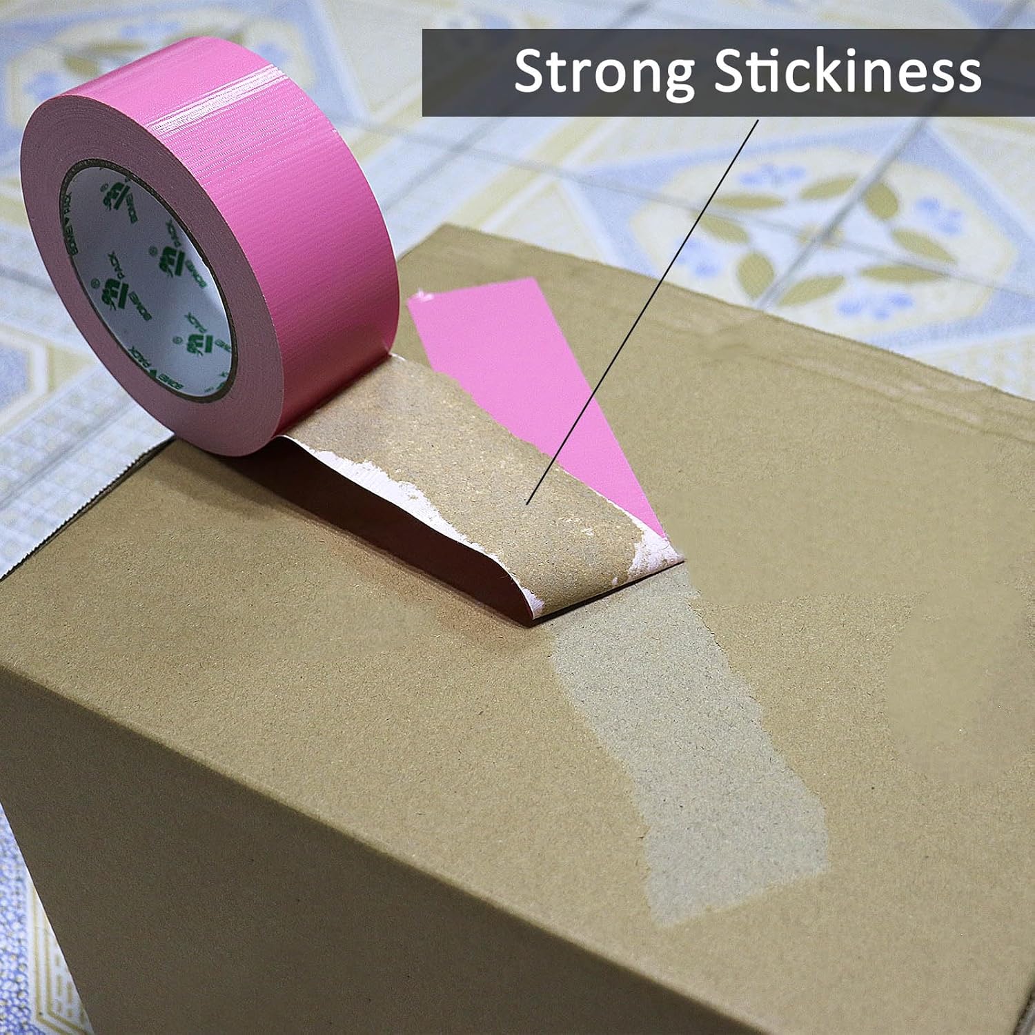 Bomei Pack Pink Duct Tape 3 Rolls 9mil x 188inch x 30yds