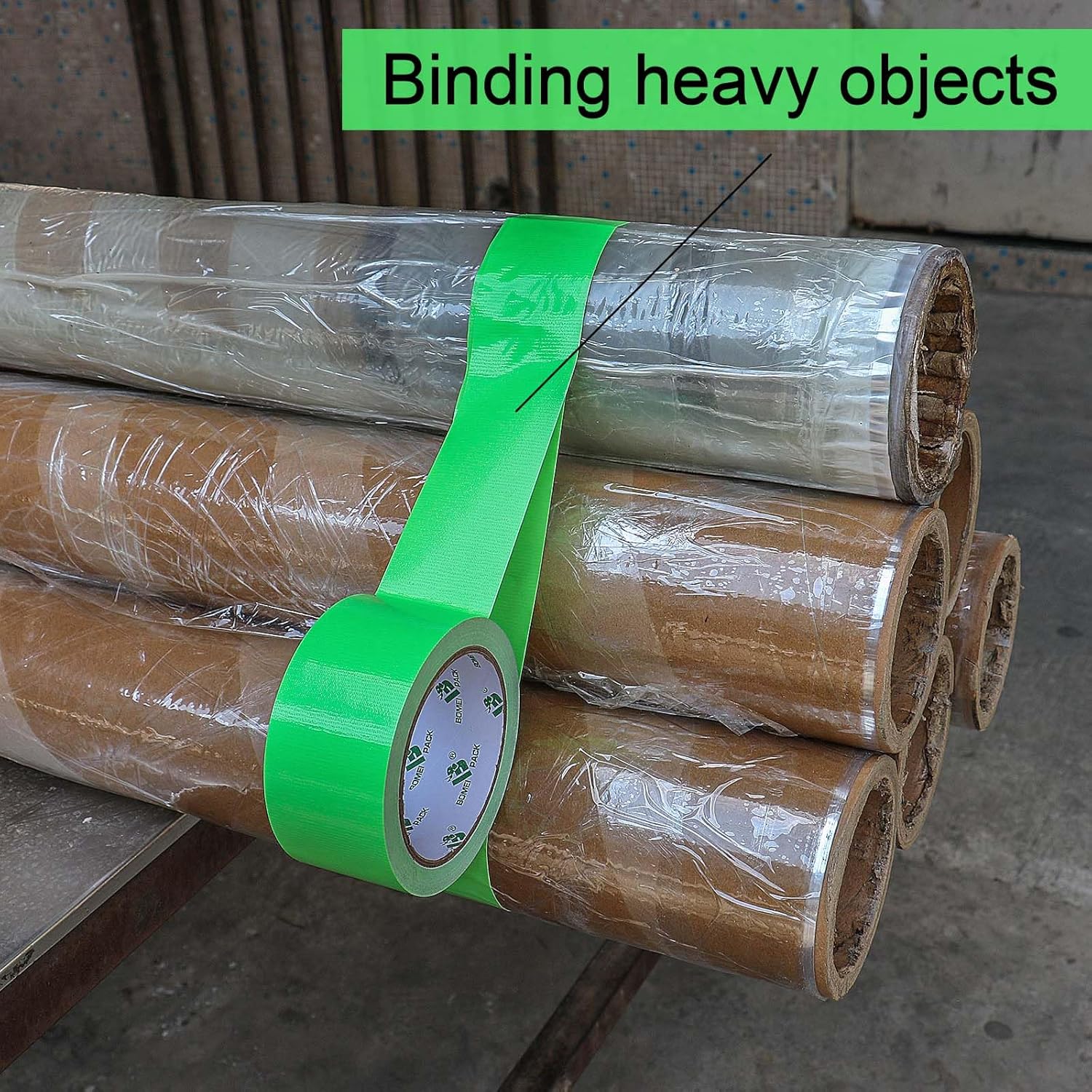 BOMEI PACK Green Duct Tape 3 Rolls