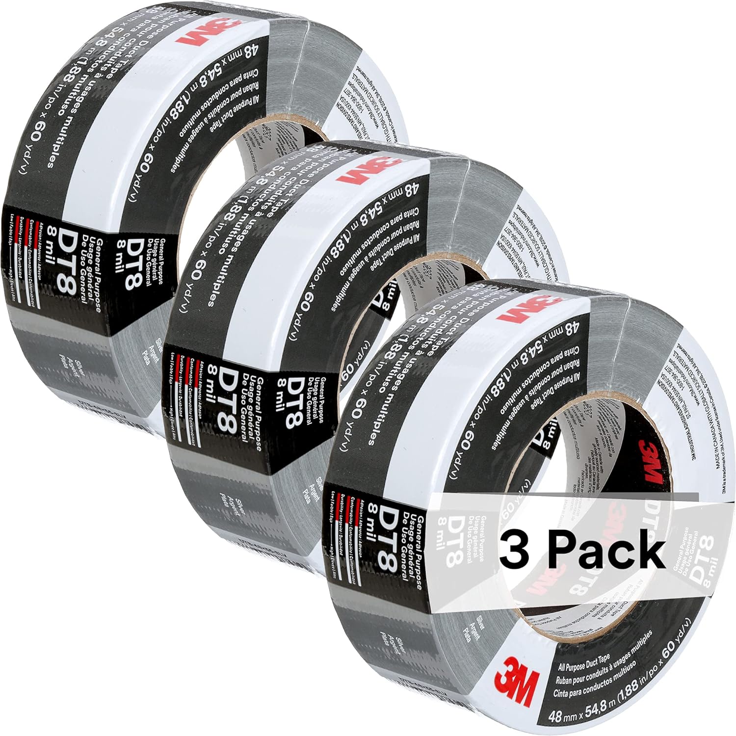 3M Duct Tape DT8Professional Patching Reinforcing Labeling Tool 3-Pack