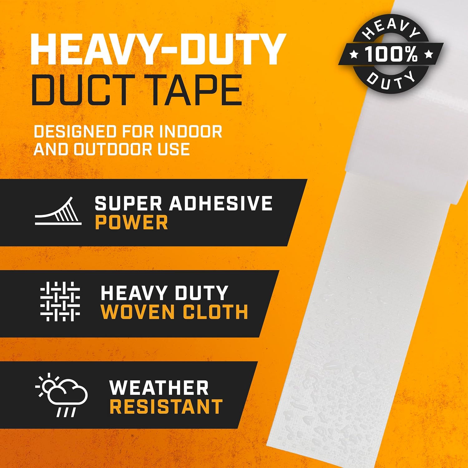 Exact White Duct Tape Roll Multi-Pack dQ 6 Piece with 20 Yards