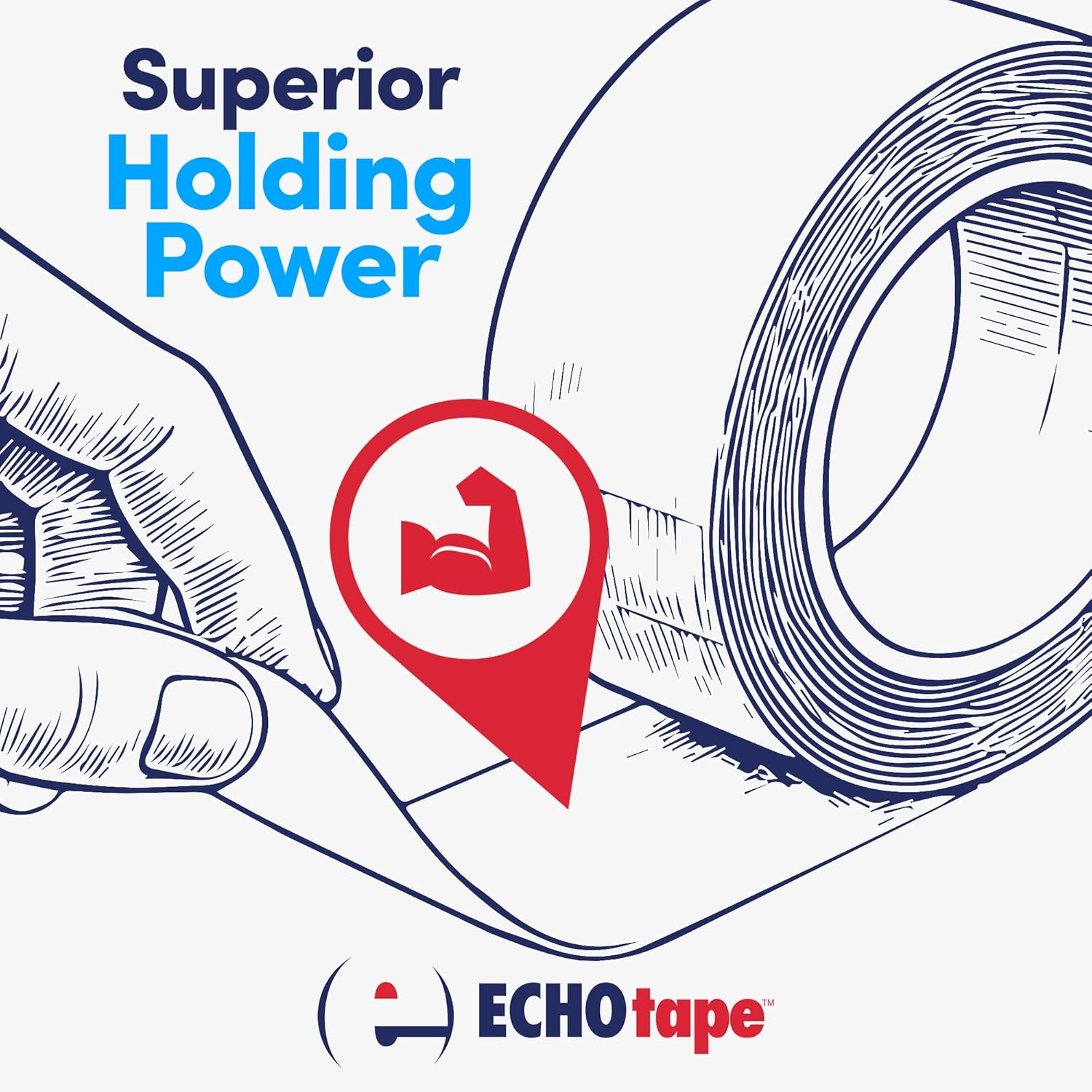 ECHOtape DC-M194A Double-Sided polyester tape Cold Weather Performance