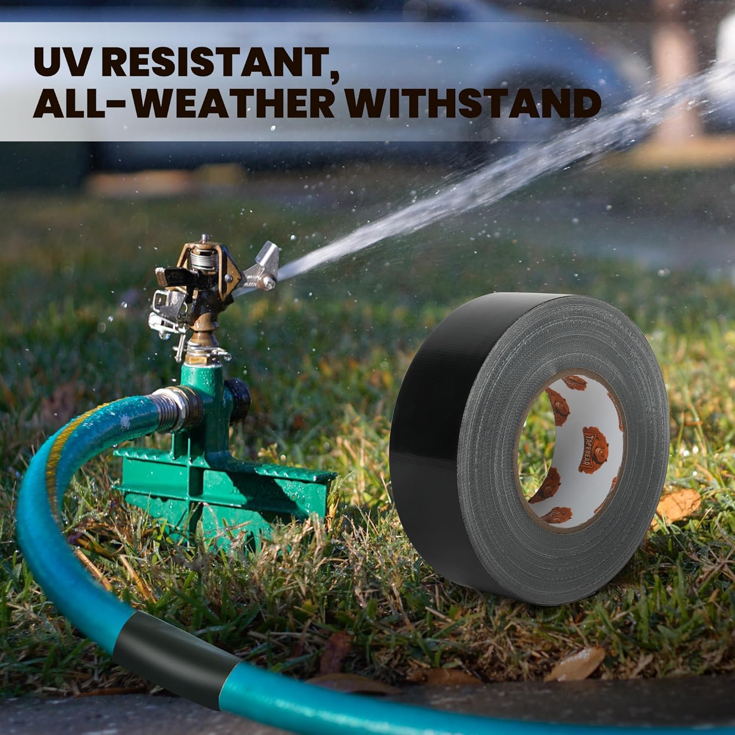 TAPEBEAR Duct Tape Heavy-Duty 165mil UV-Resistant and Waterproof Easy to Use