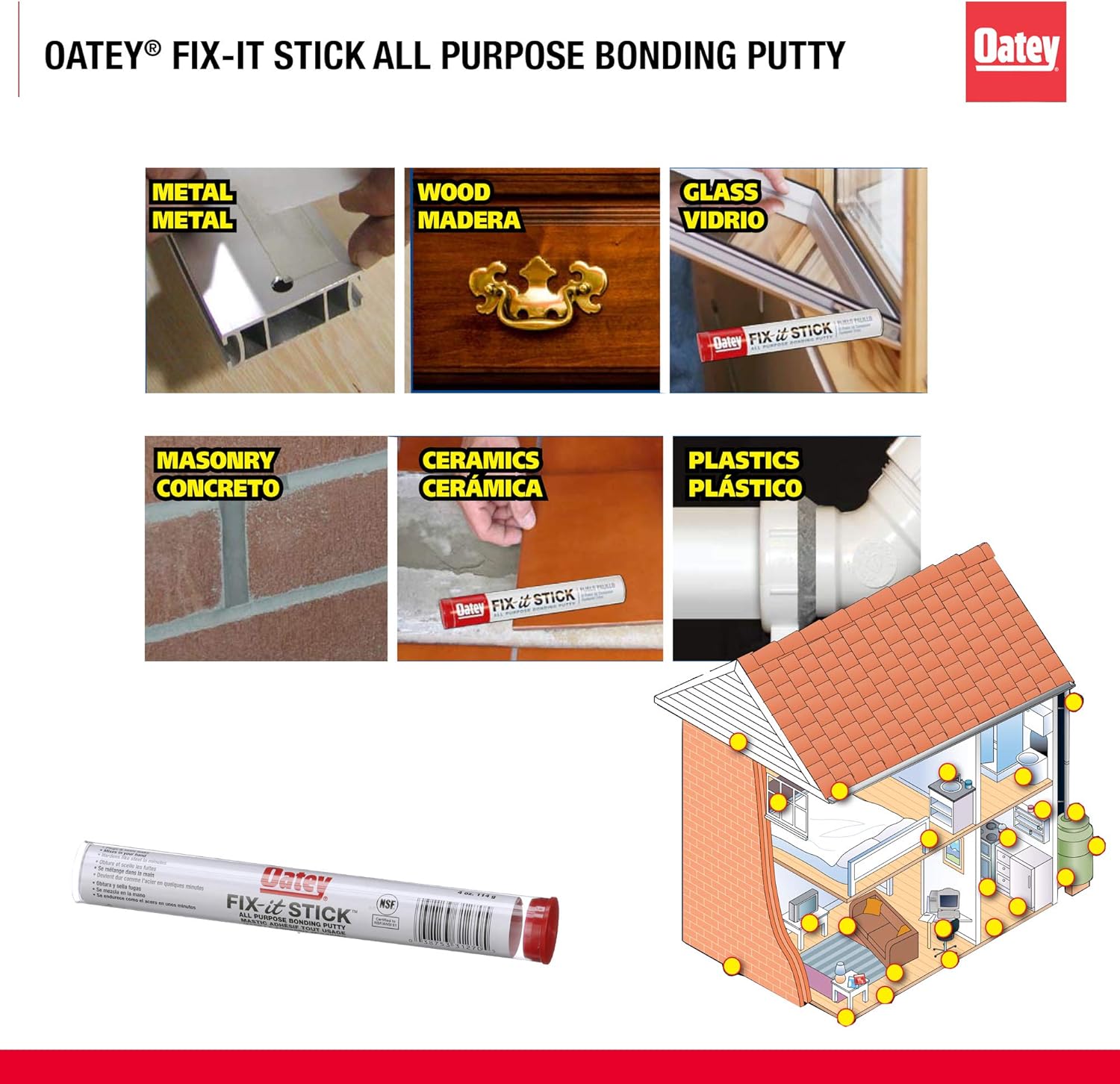 Oatey 31270 Fix-It Epoxy Putty