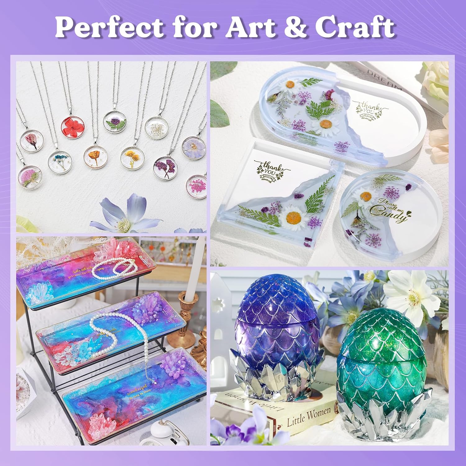 Perfect Crystal Clear Epoxy Resin Kit for Crafters and Entrepreneurs
