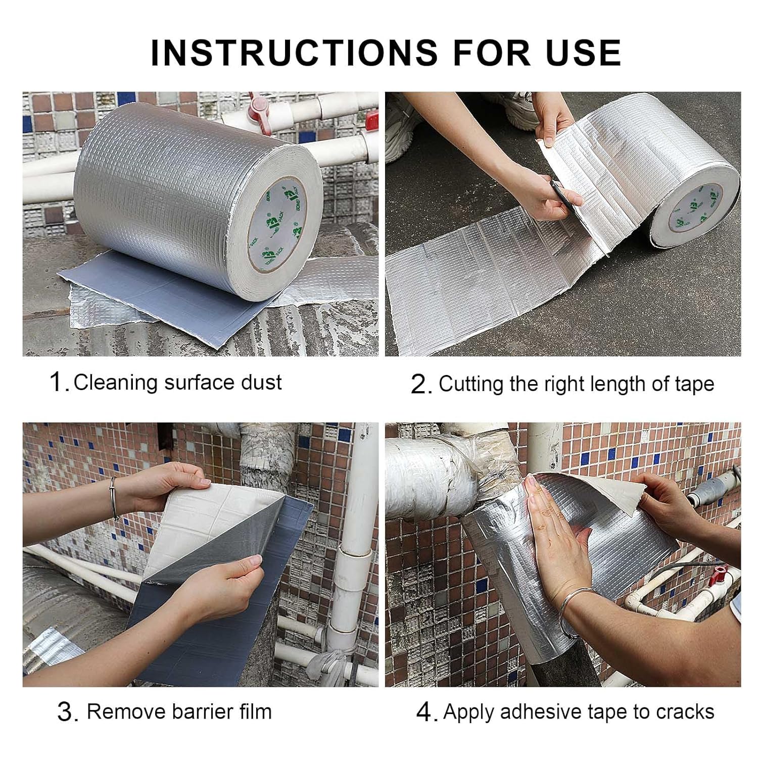 High-Quality Aluminum Foil Butyl Leak Repair Tape