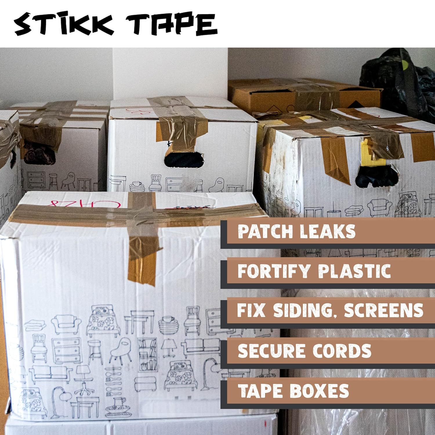 STIKK Duct Tape Heavy-Duty Repair Solution for Small Projects