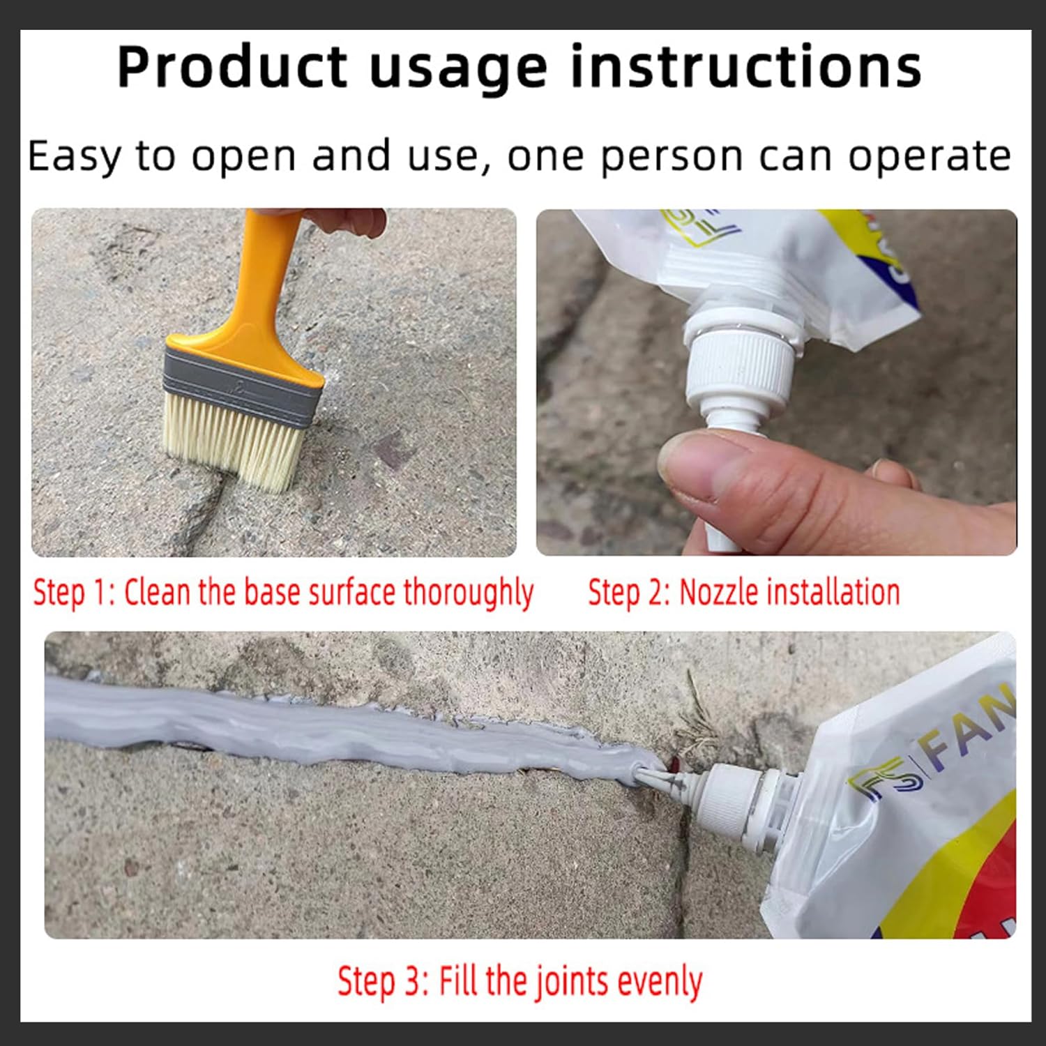 Quick-Drying Concrete Crack Repair Sealant
