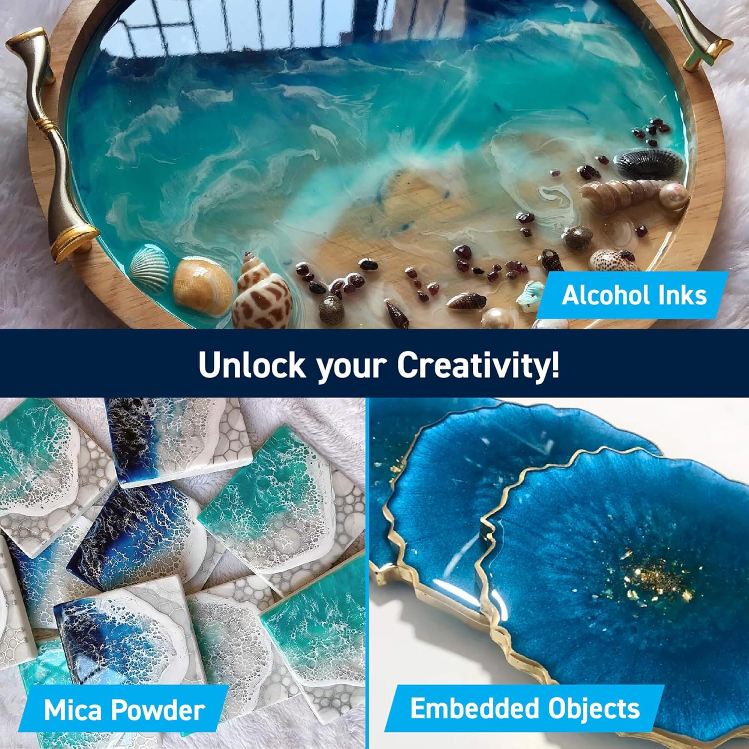 Crystal Clear Epoxy Resin Kit for Bars and Tables