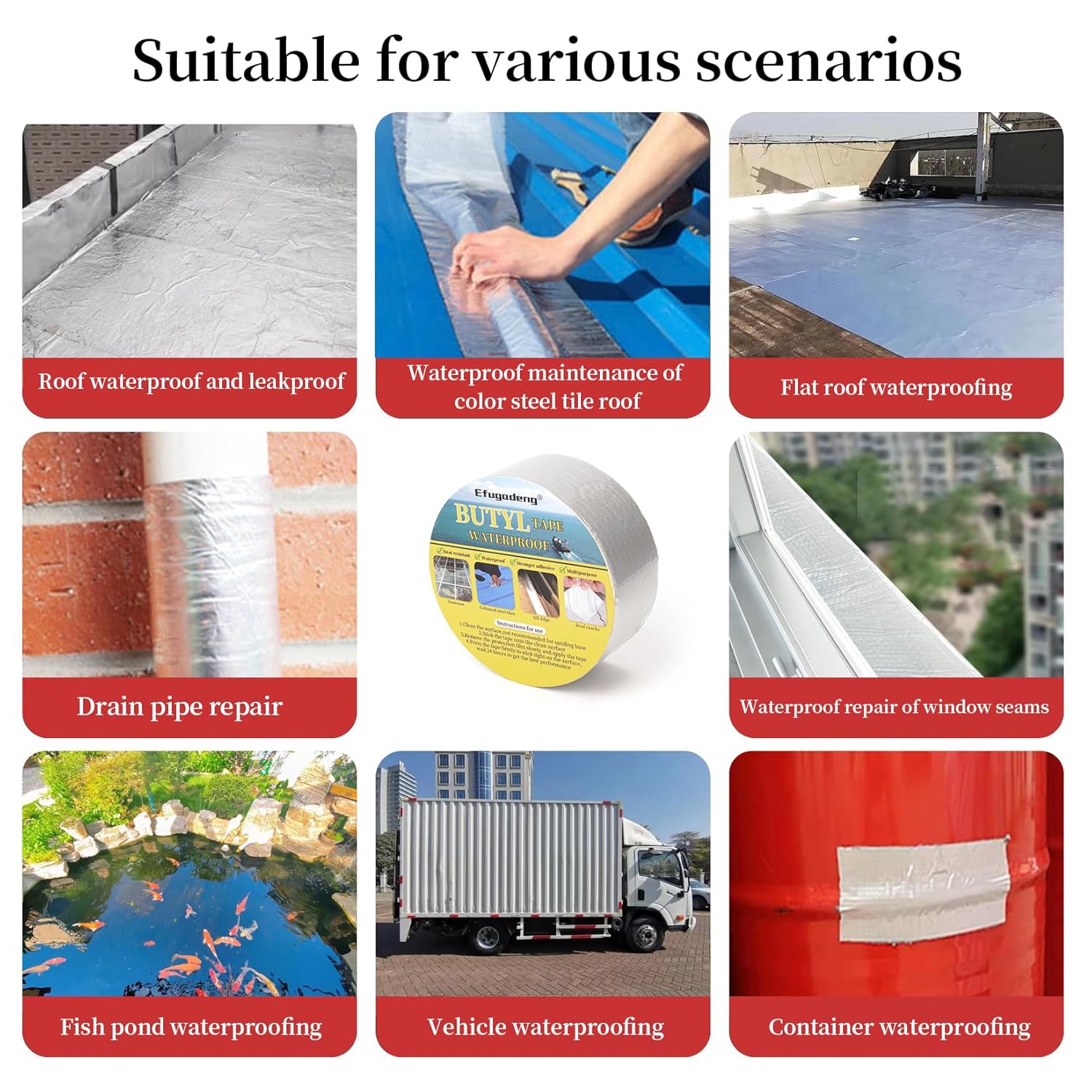 ProfessionalGrade Waterproof Sealing Tape for RV Repair Windows and More