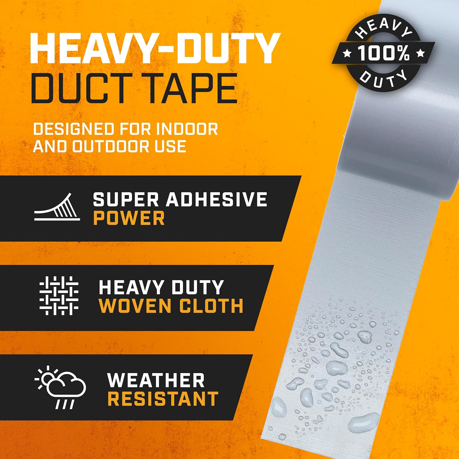 Lockport 5-Pack Duct Tape Heavy Duty Silver No Residue