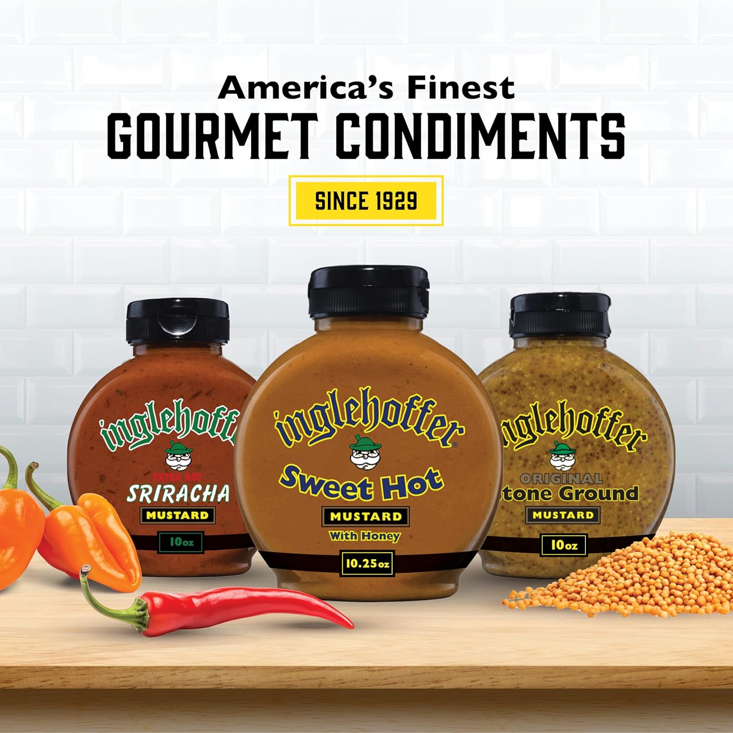 Sweet Spicy Hot Honey Mustard on Hand