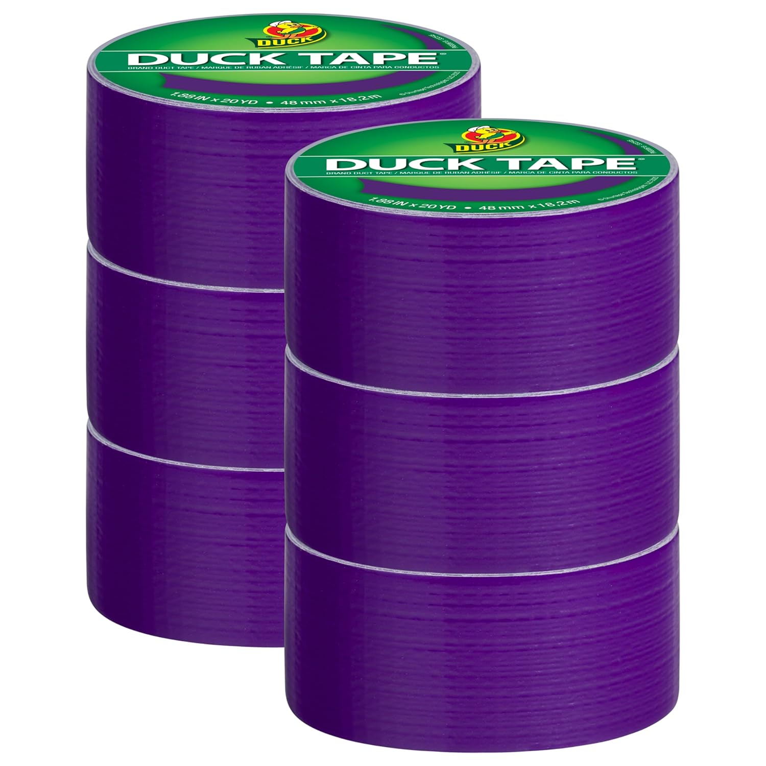 Duck Brand Duct Tape 6-Roll Purple