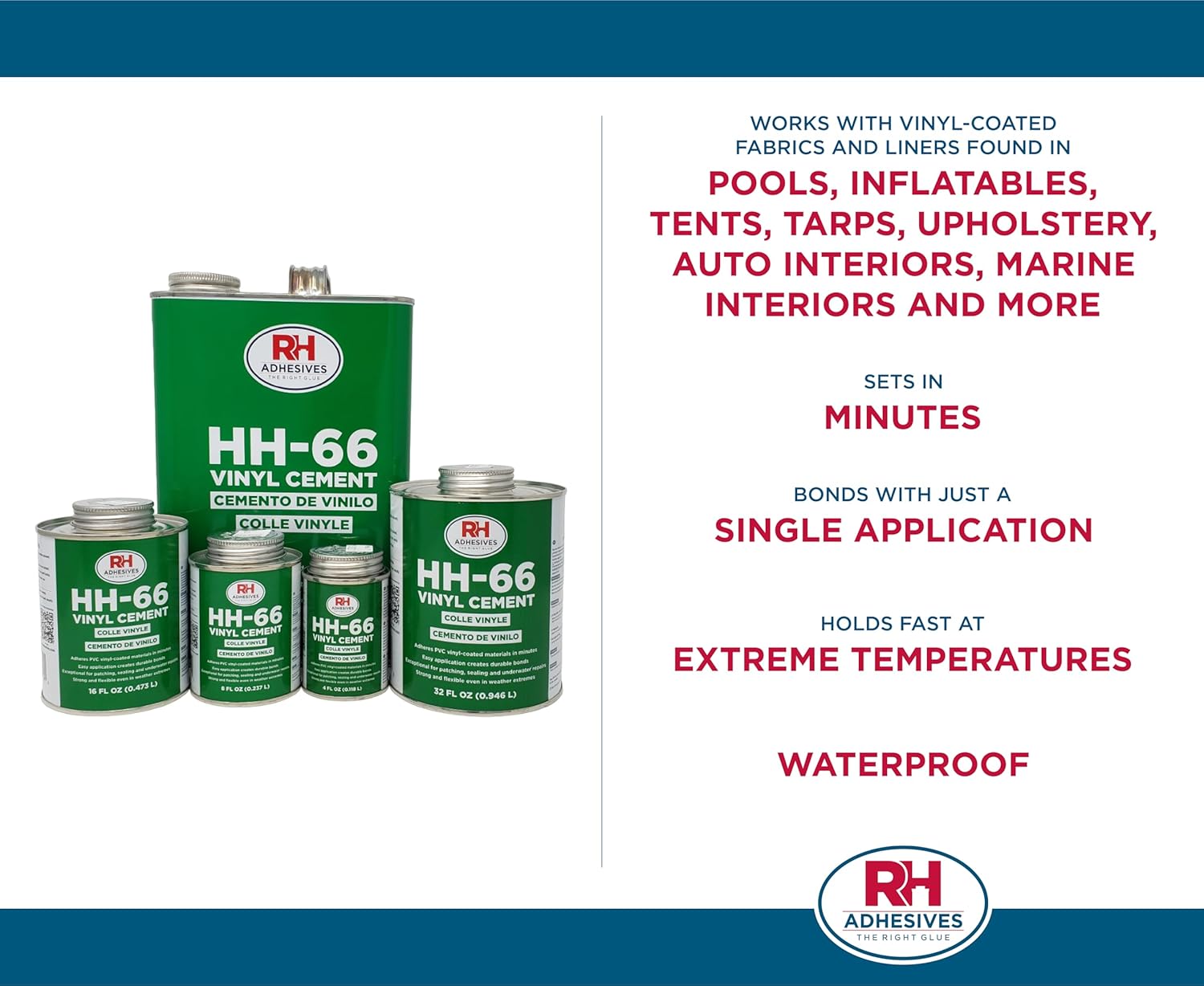 Sturdy Flexible HH-66 Vinyl Cement
